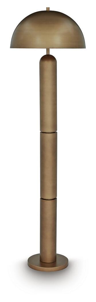 Wendfield Floor Lamp, Antique Gold Finish, large
