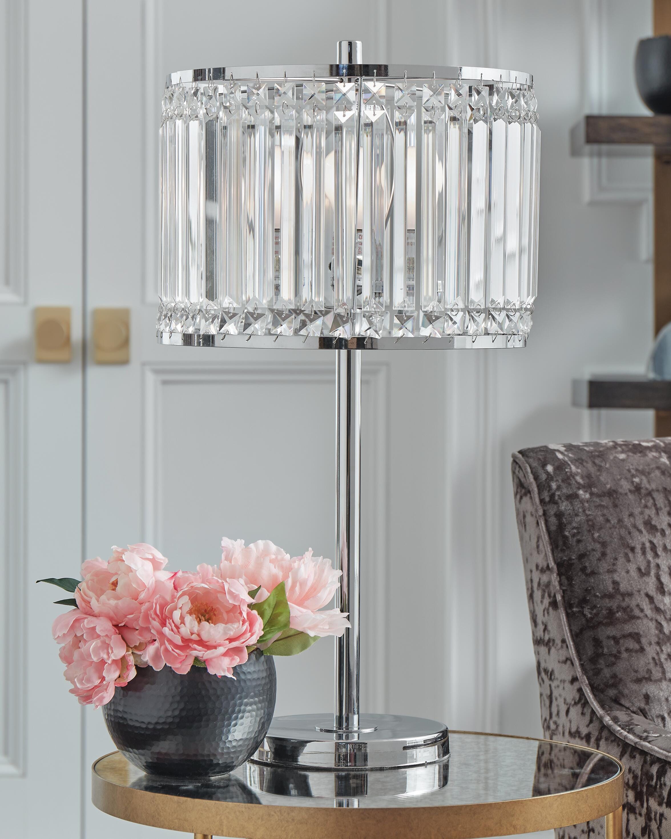 Gracella Table Lamp, Chrome Finish, large
