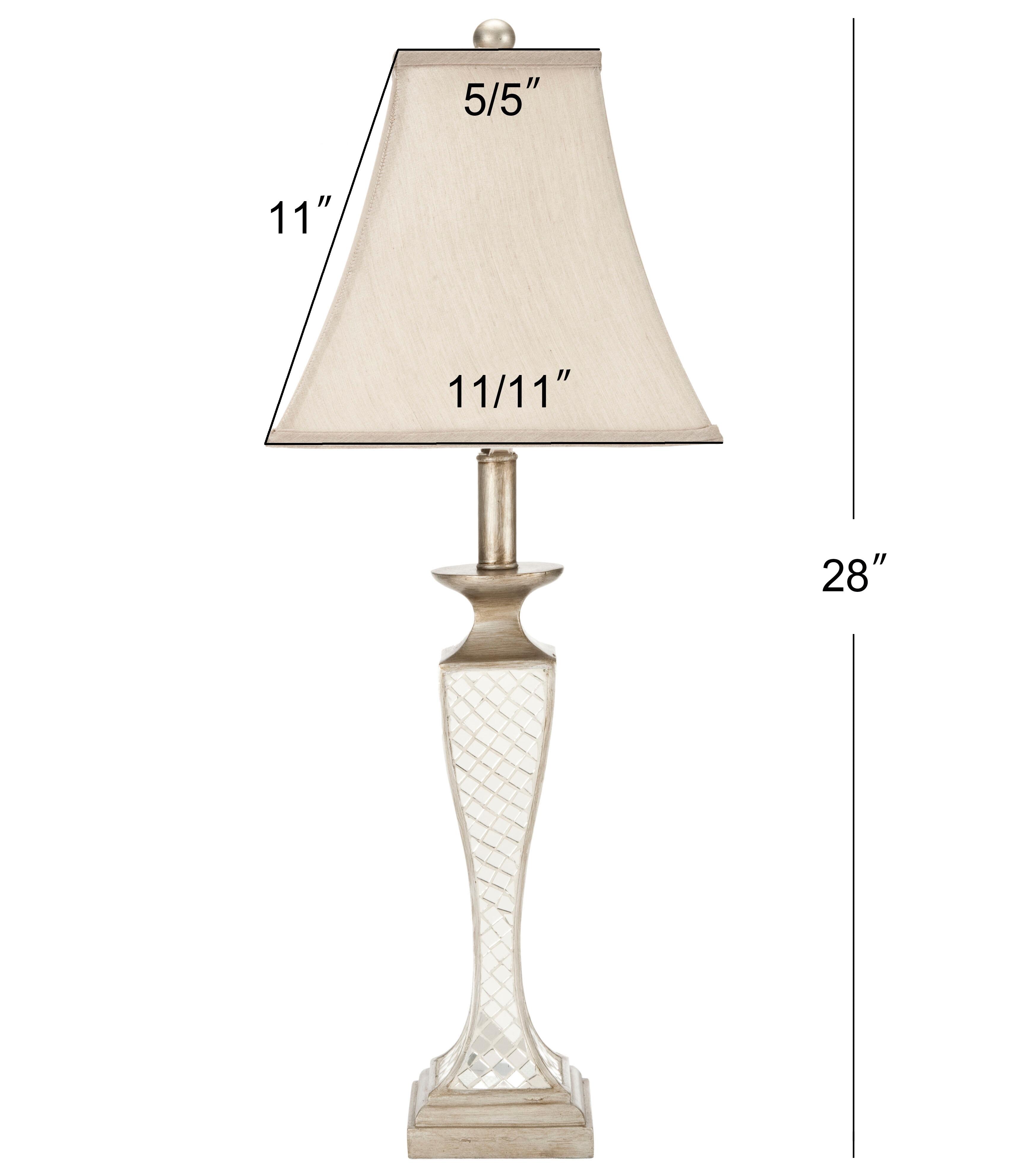 Urn Shaped Glass Lattice Table Lamp (Set of 2), , large