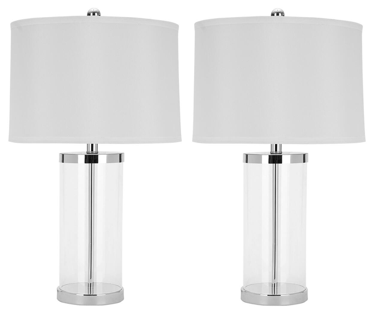 Glass Cylinder Table Lamp (Set of 2), , large