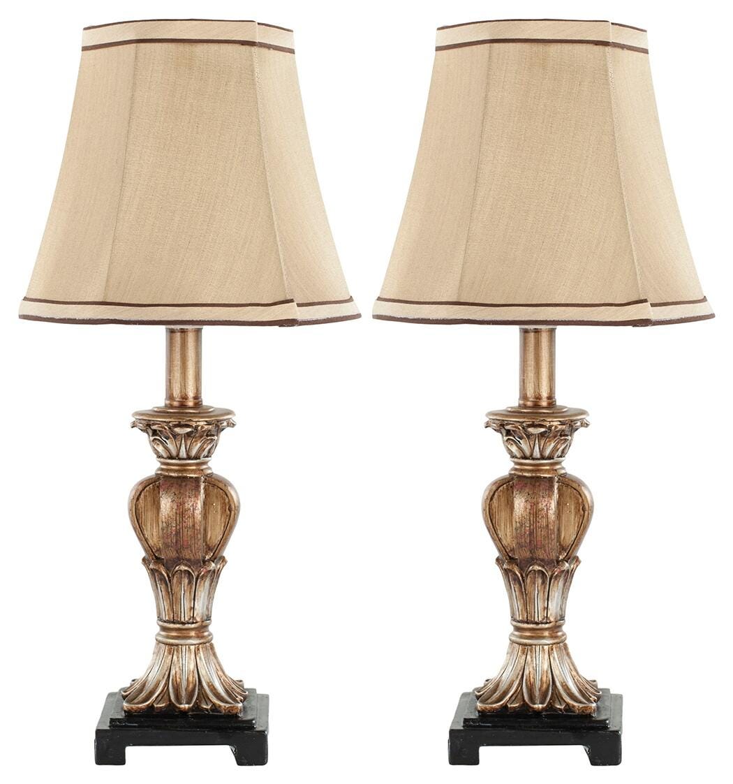 Urn Shaped Mini Table Lamp (Set of 2), Bronze Finish, large