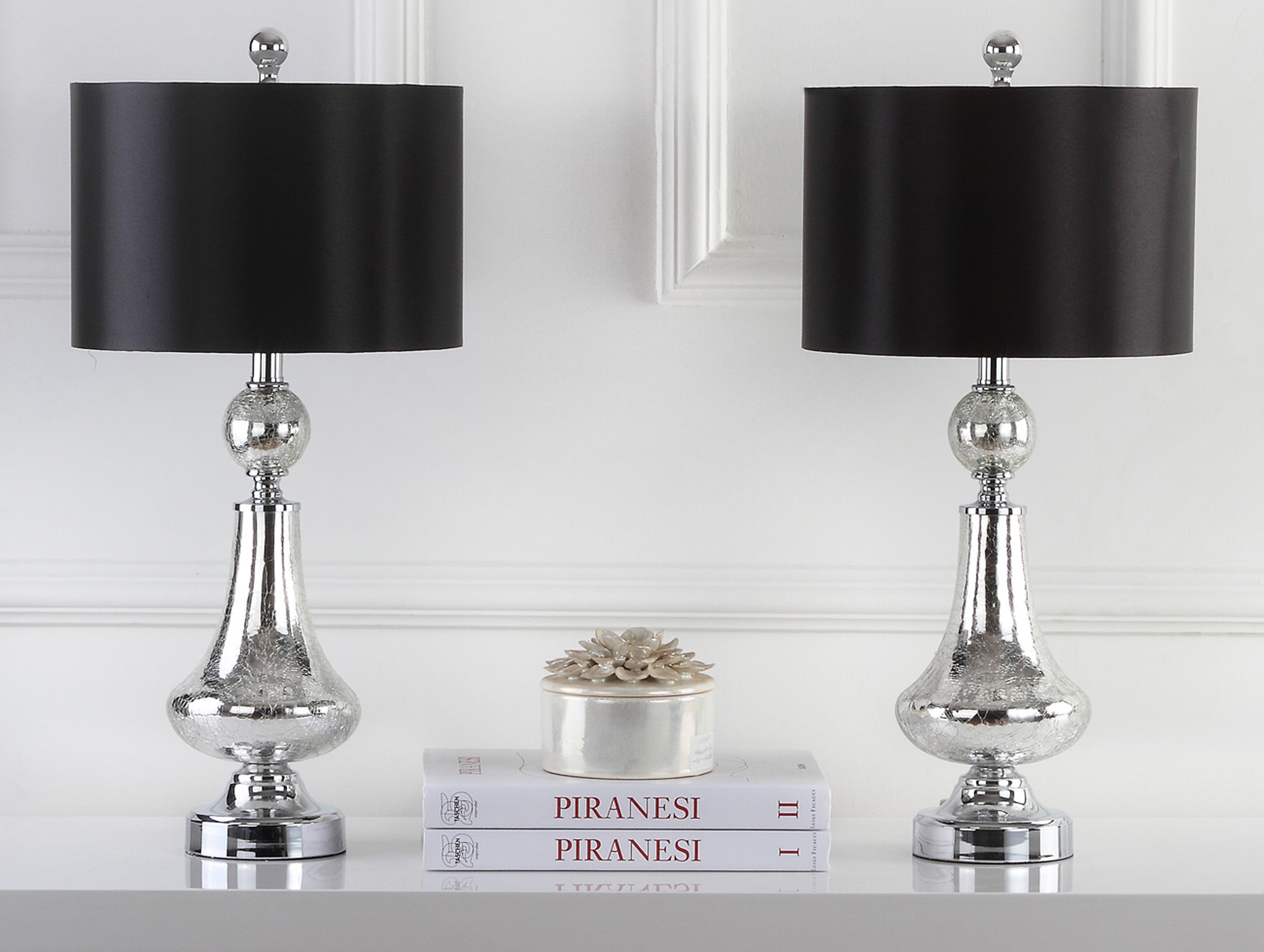 Crackle Glass Table Lamp (Set of 2), , rollover