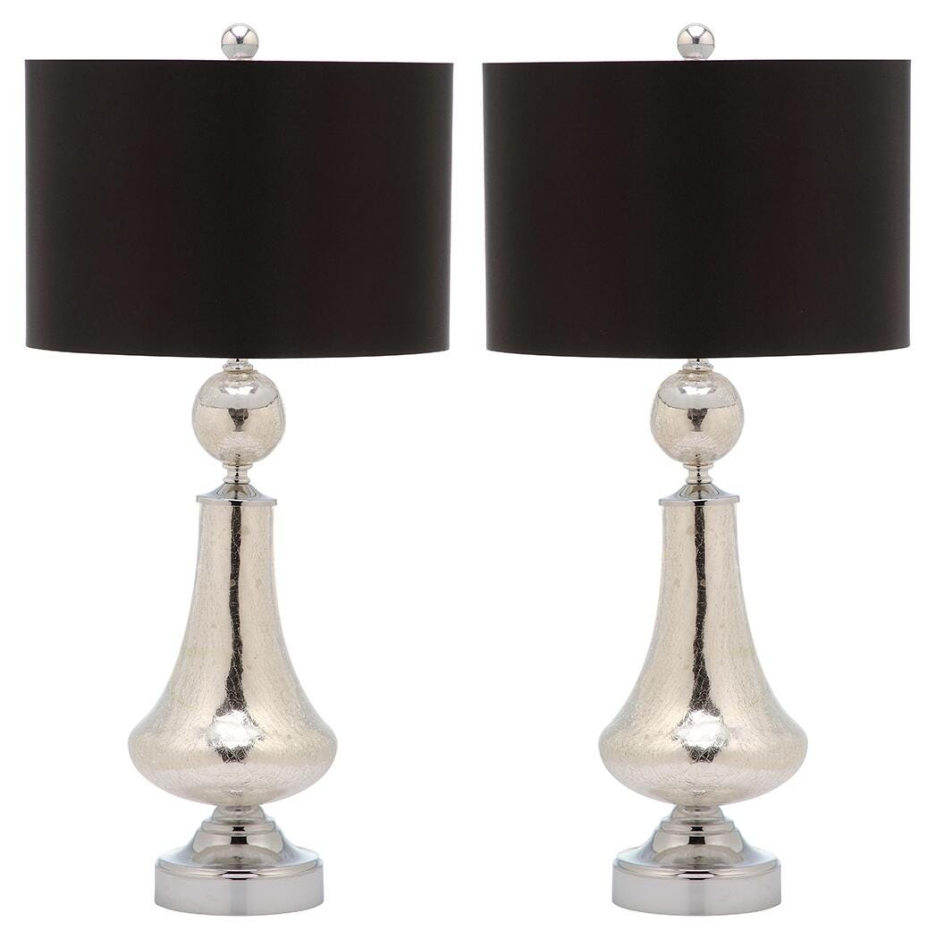Crackle Glass Table Lamp (Set of 2), , large
