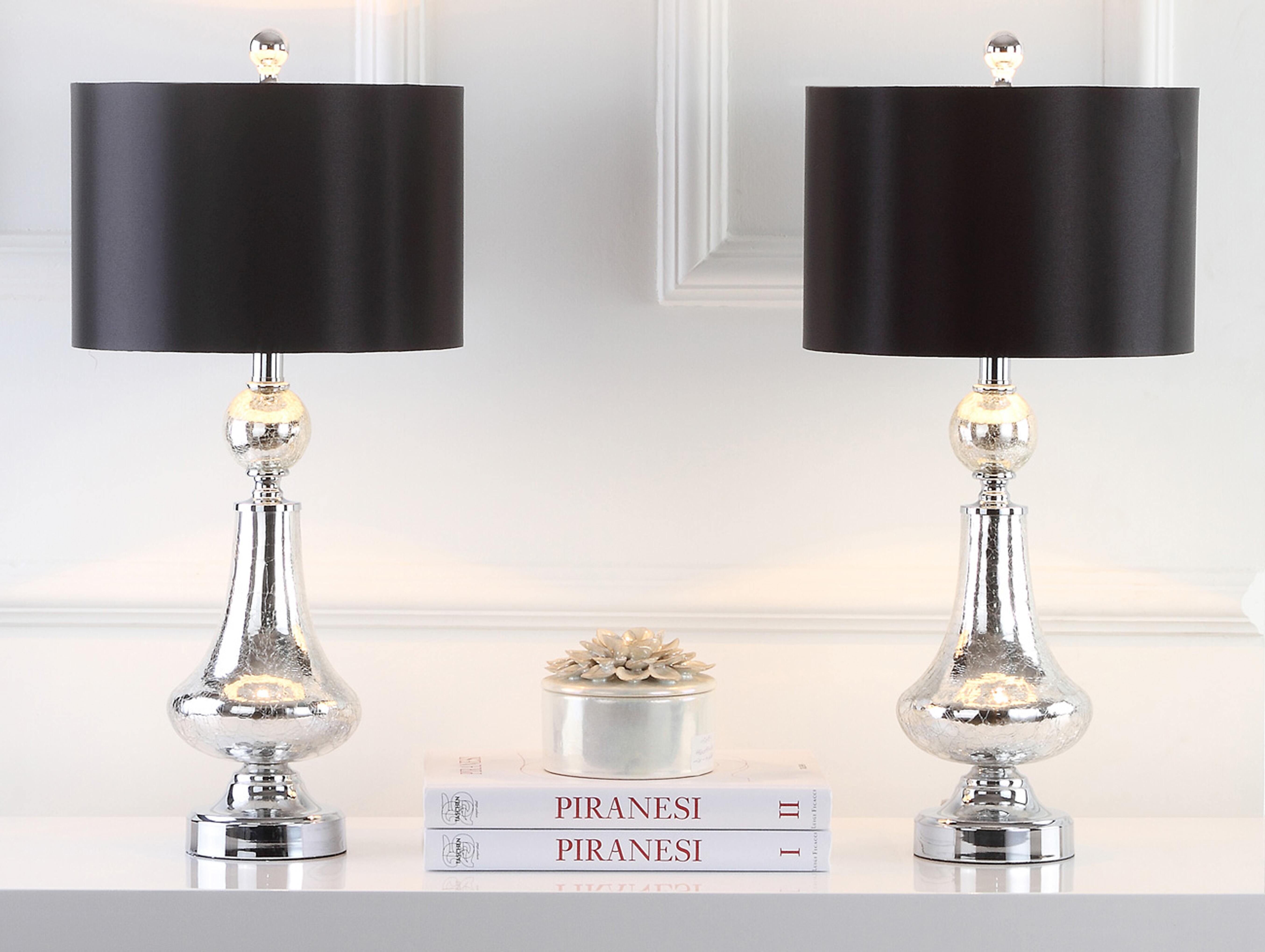 Crackle Glass Table Lamp (Set of 2), , large