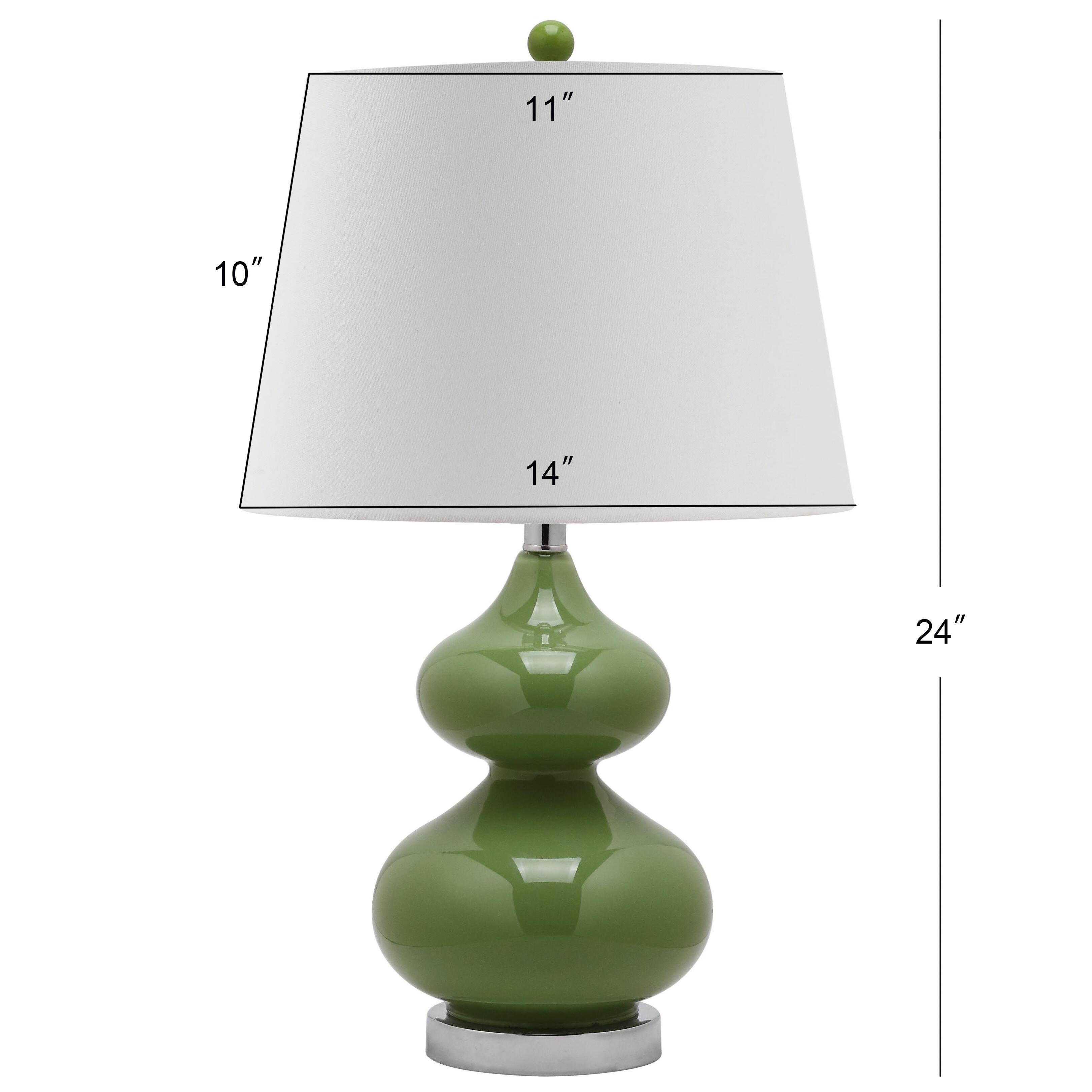 Safavieh York Double Gourd Table Lamp (Set of 2), Avocado, large