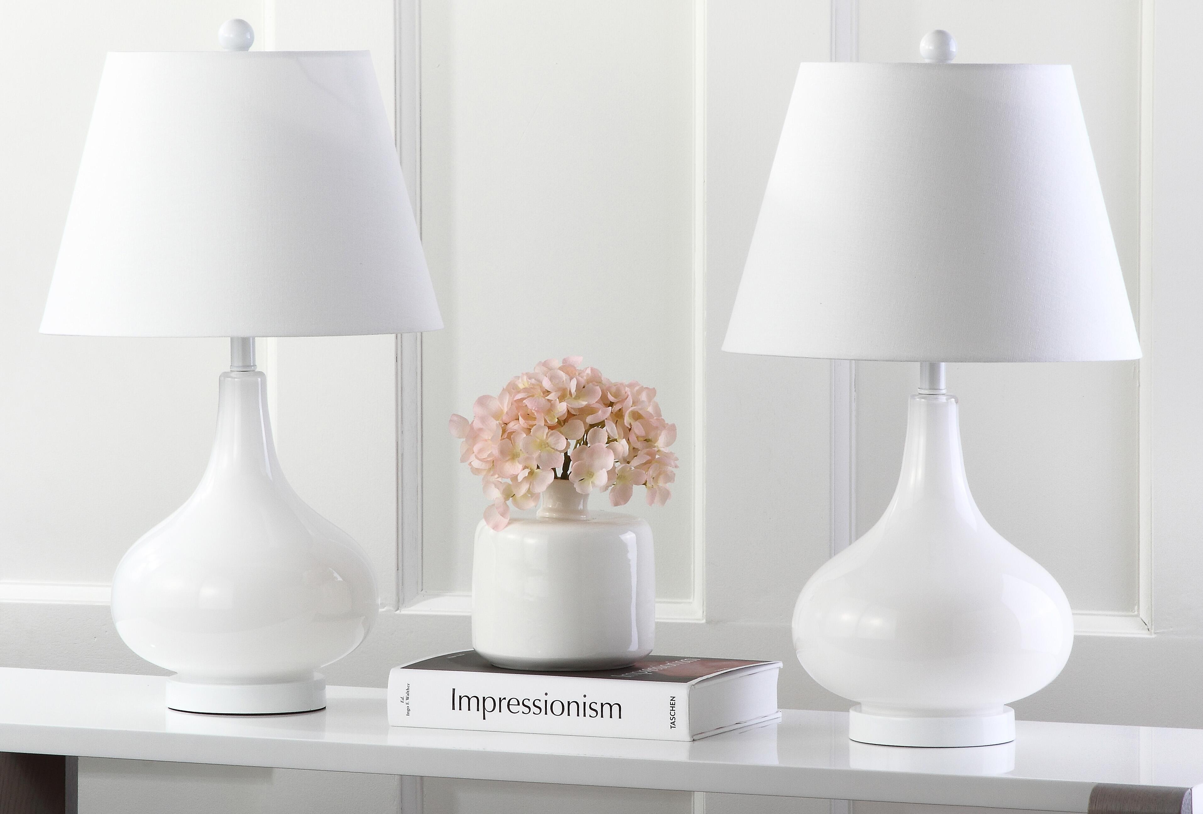 Antwerp Gourd Table Lamp (Set of 2), White, rollover