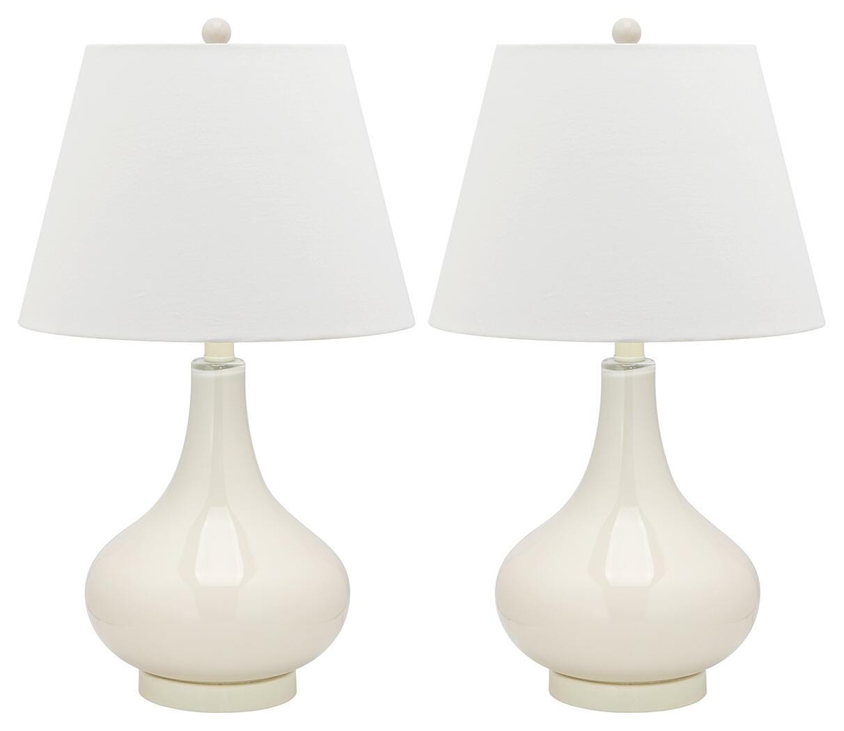 Antwerp Gourd Table Lamp (Set of 2), White, large