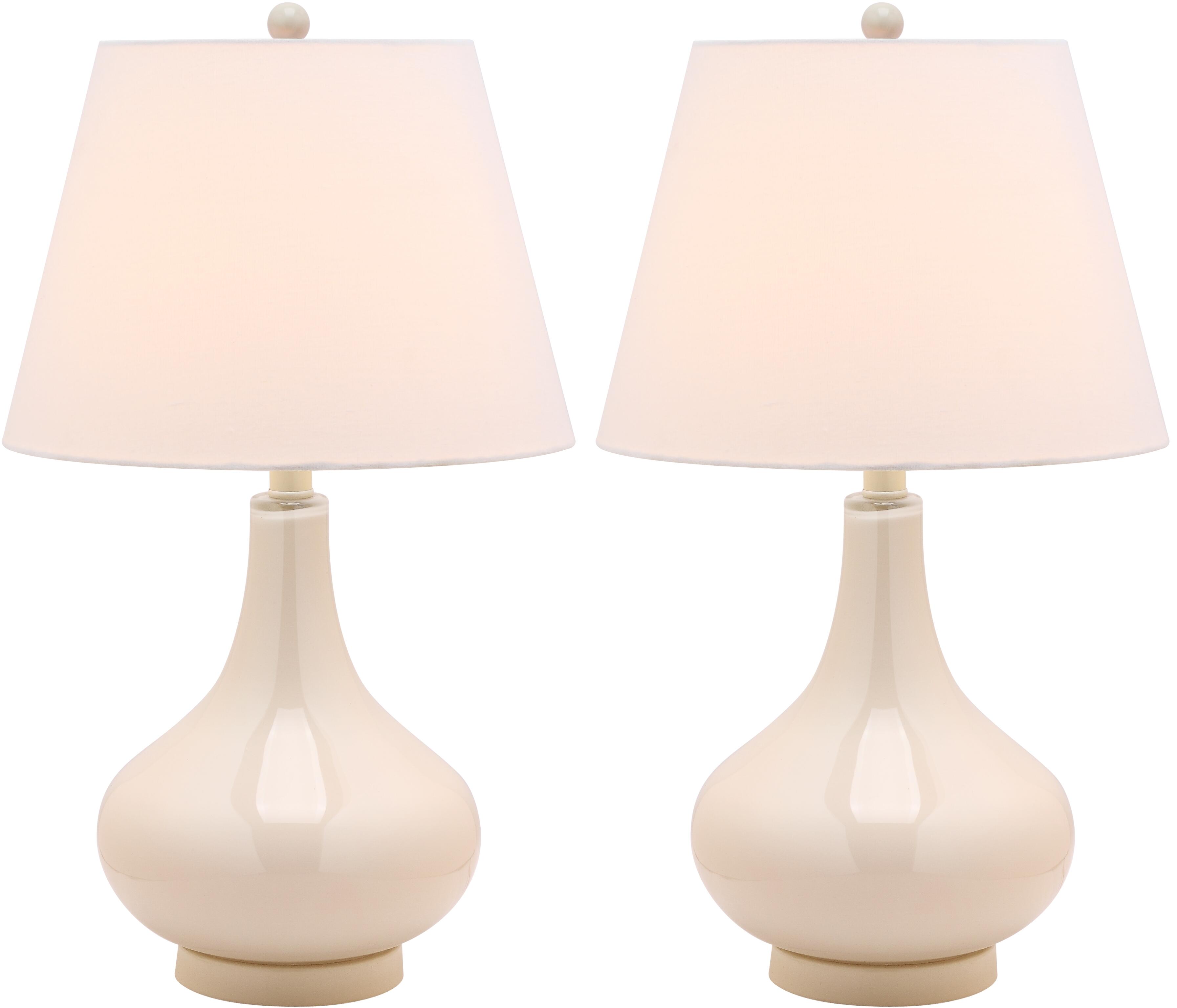 Antwerp Gourd Table Lamp (Set of 2), White, large
