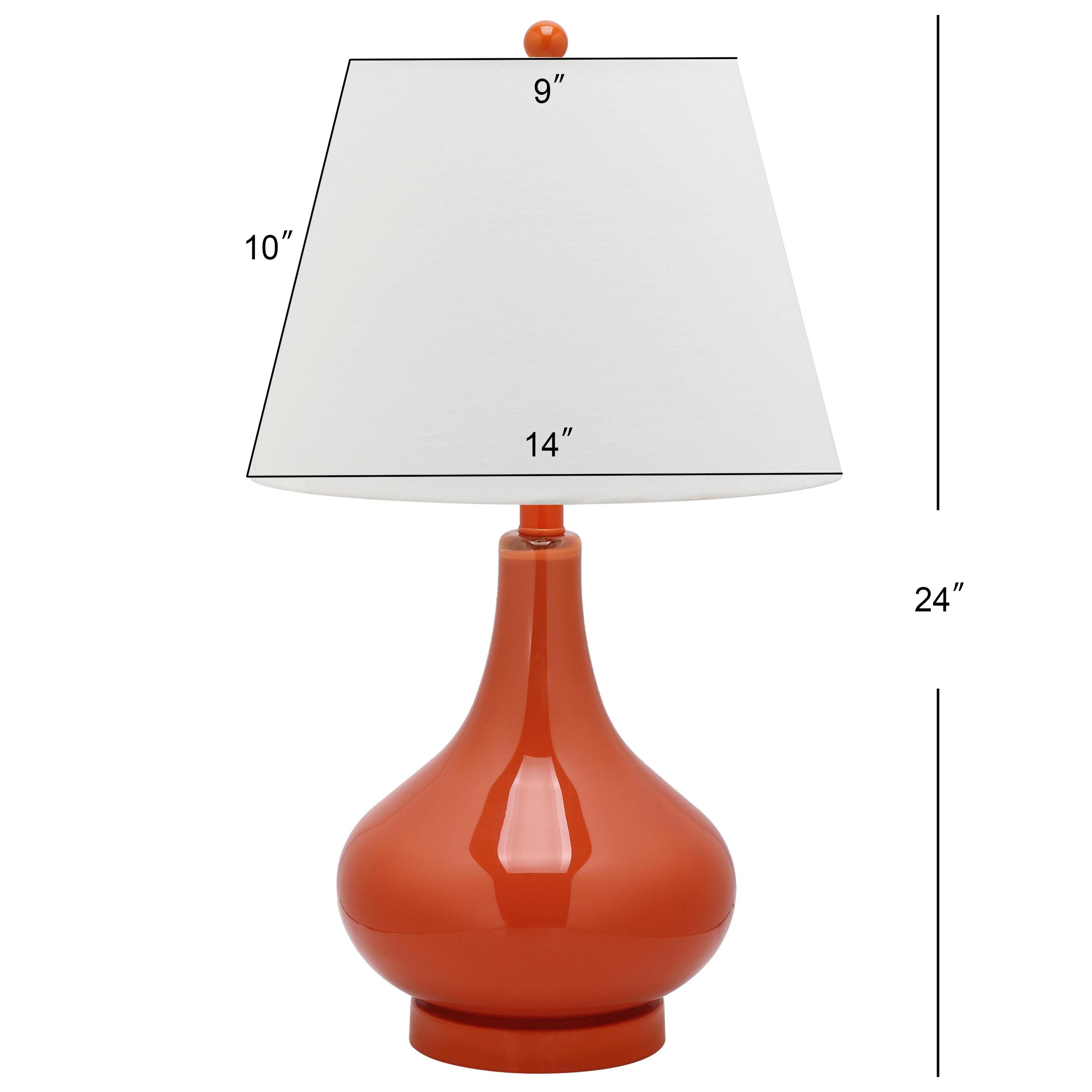 Antwerp Gourd Table Lamp (Set of 2), Orange, large