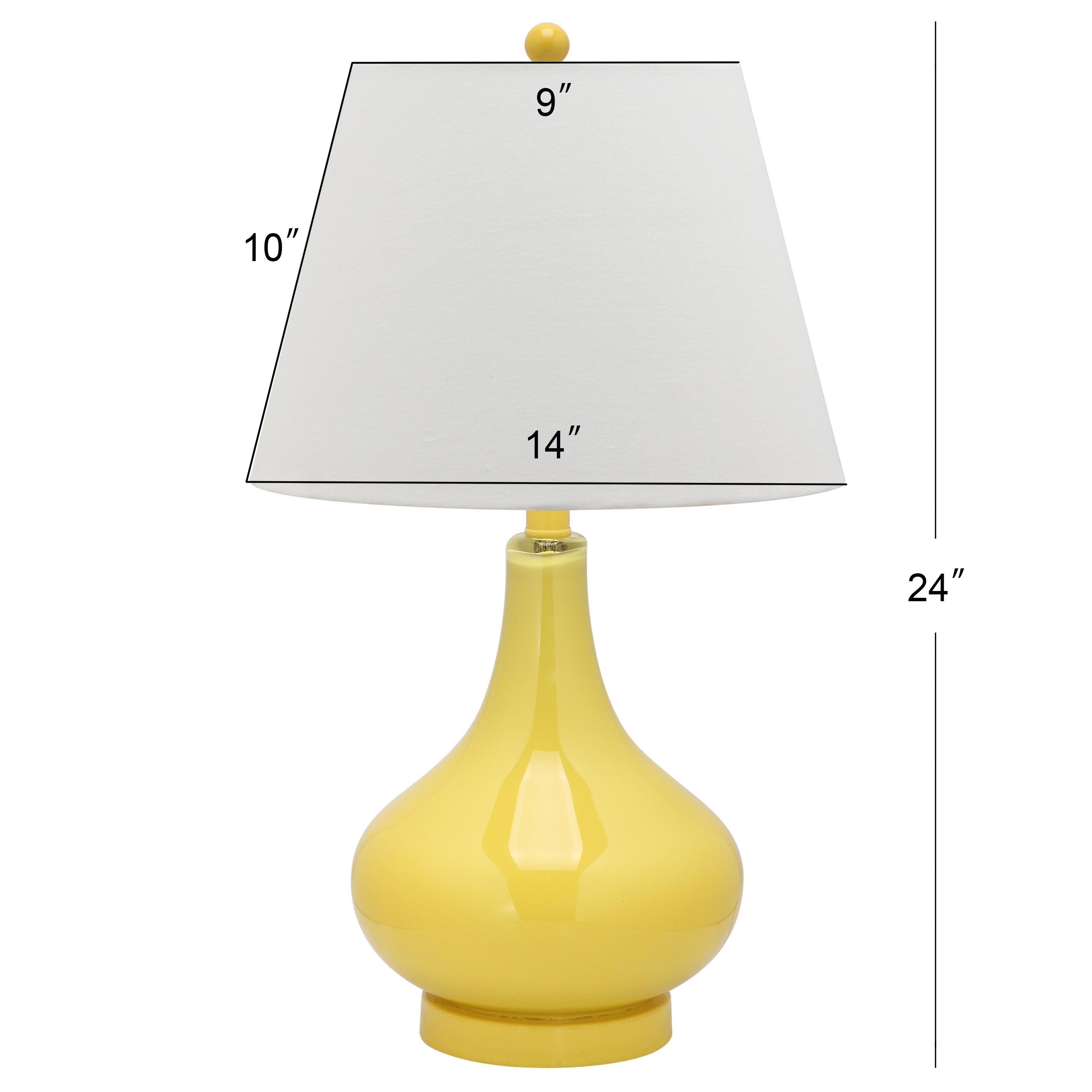 Antwerp Gourd Table Lamp (Set of 2), Yellow, large
