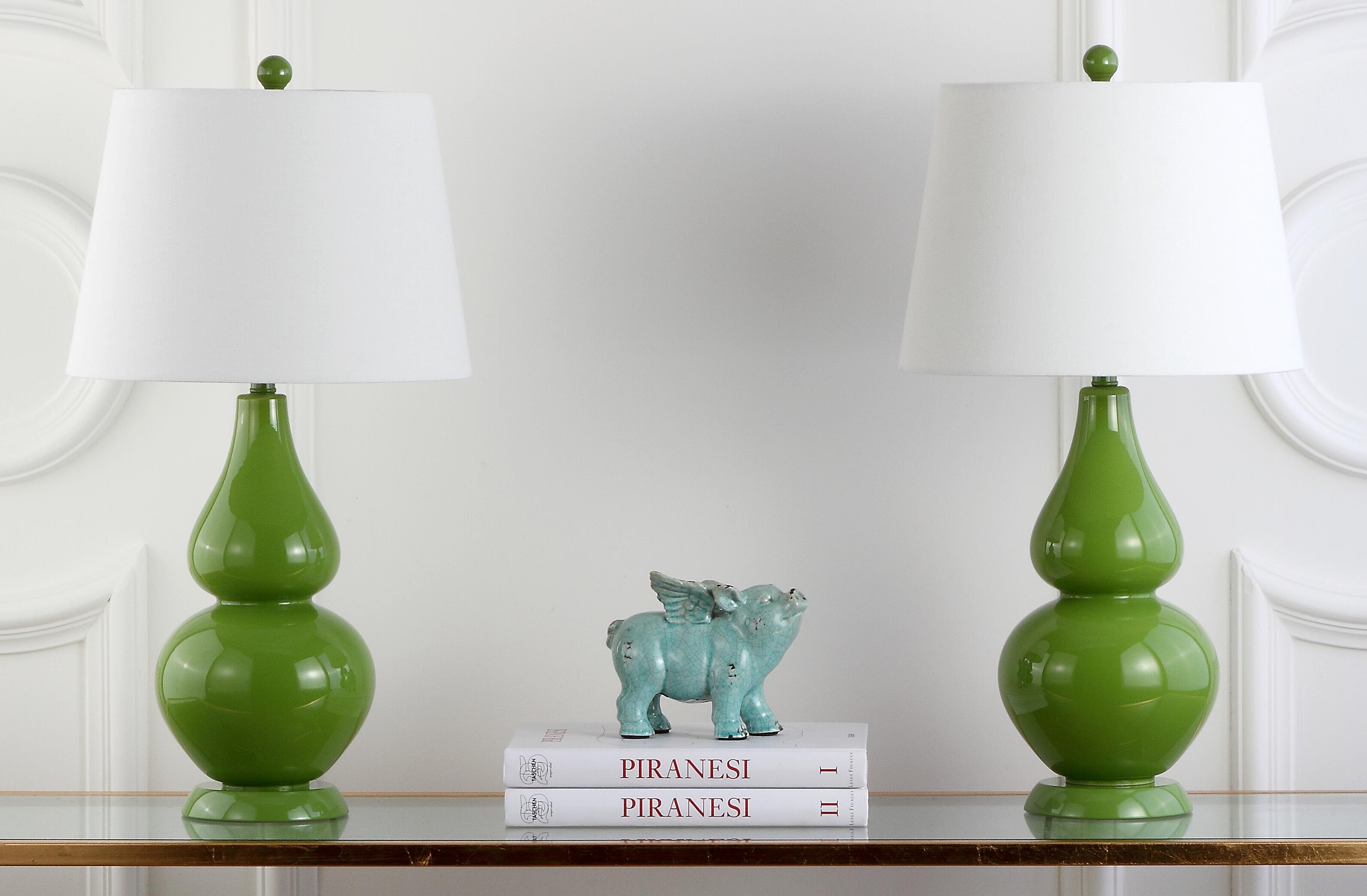 Brixton Double Gourd Table Lamp (Set of 2), Avocado, rollover