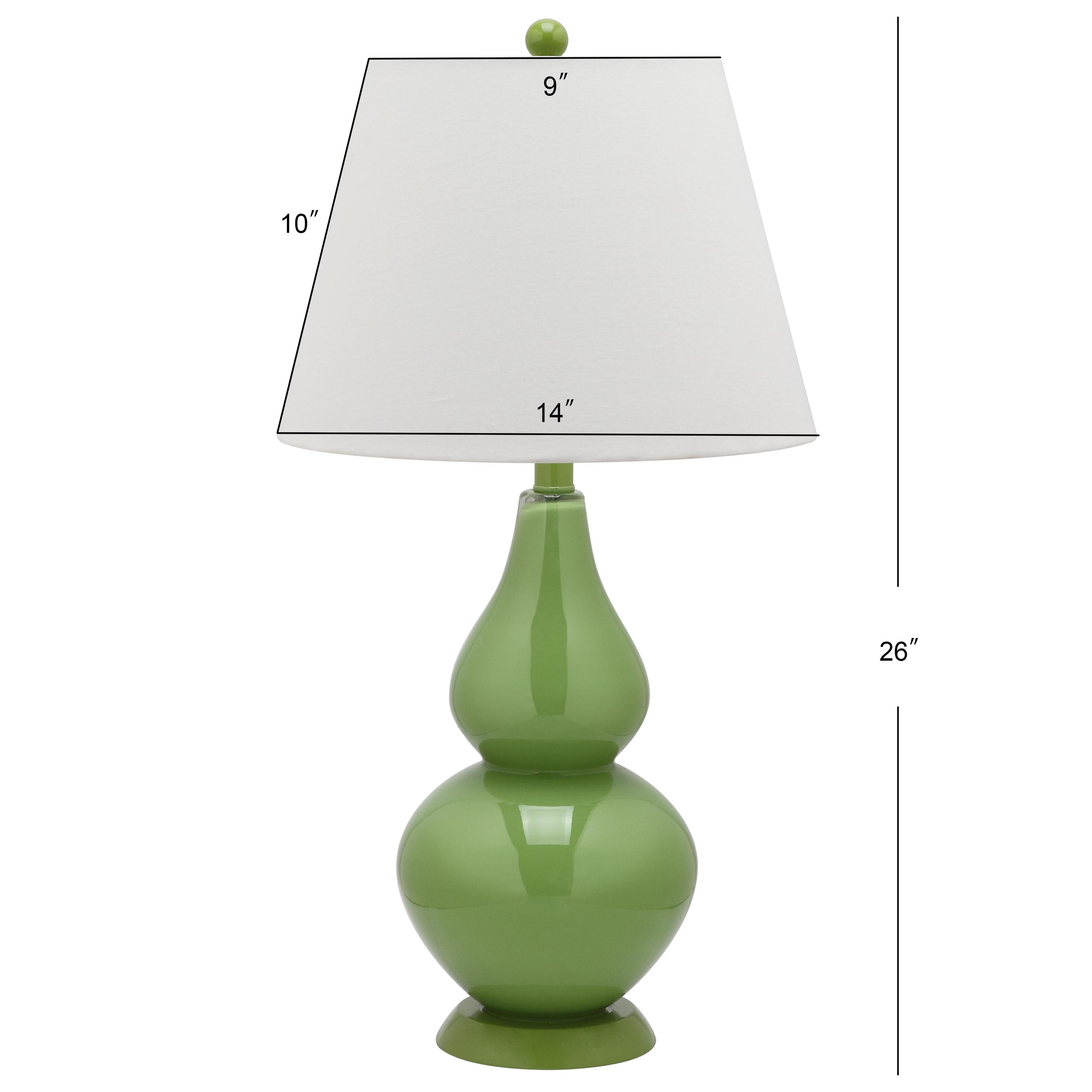 Safavieh Brixton Double Gourd Table Lamp (Set of 2), Avocado, large