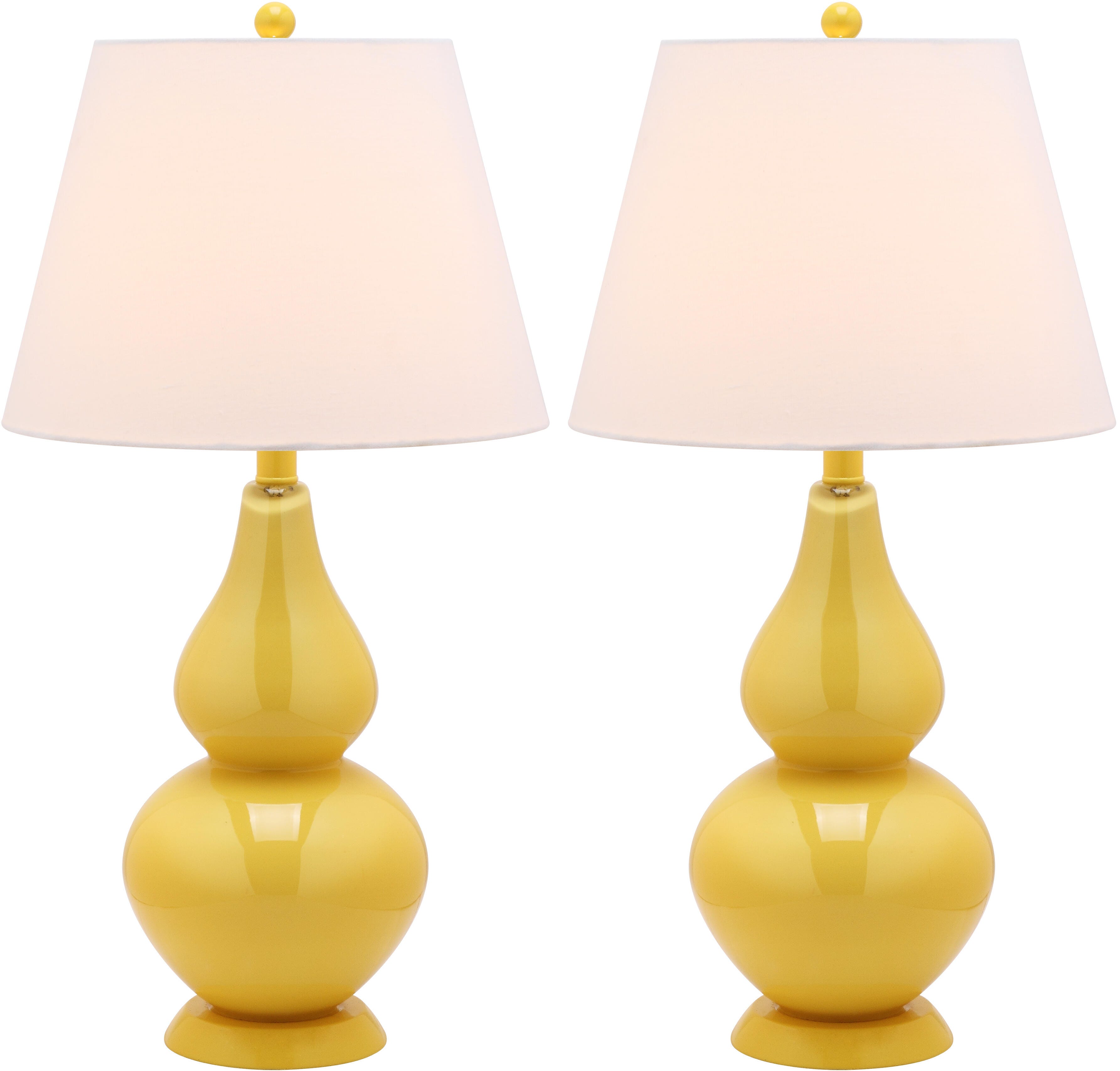 Brixton Double Gourd Table Lamp (Set of 2), Yellow, large