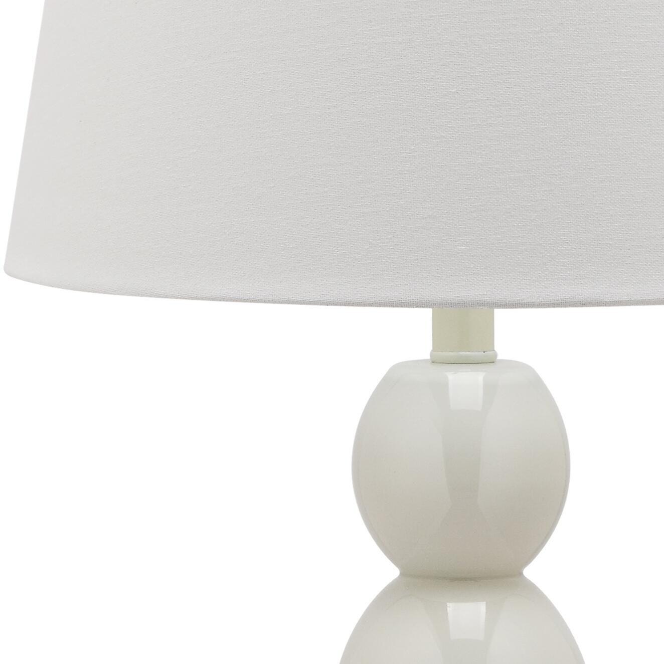 Safavieh Cassie Three Sphere Glass Table Lamp (Set of 2), White, large