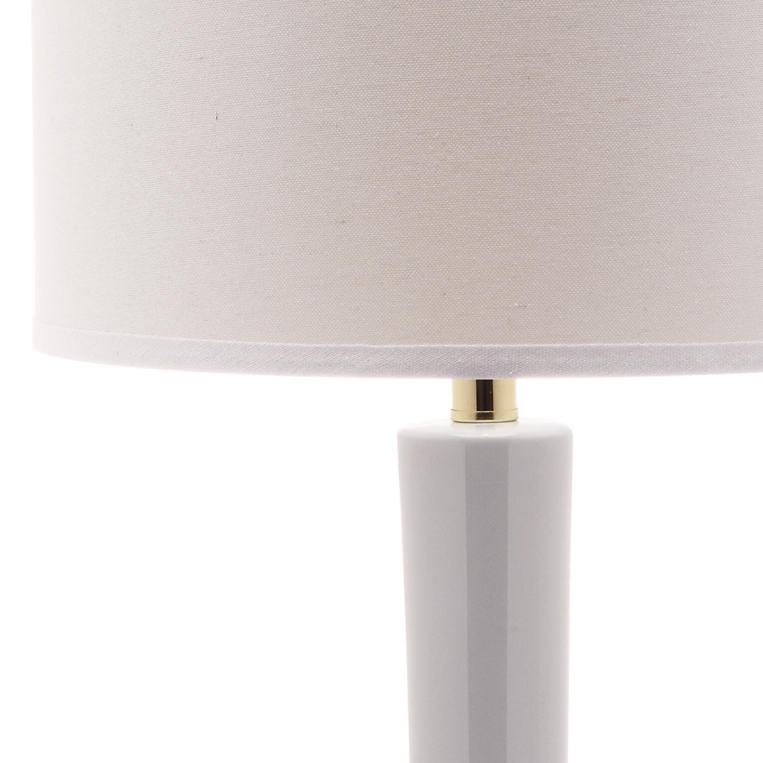 Safavieh Luz Long Neck Ceramic Table Lamp (Set of 2), White, large