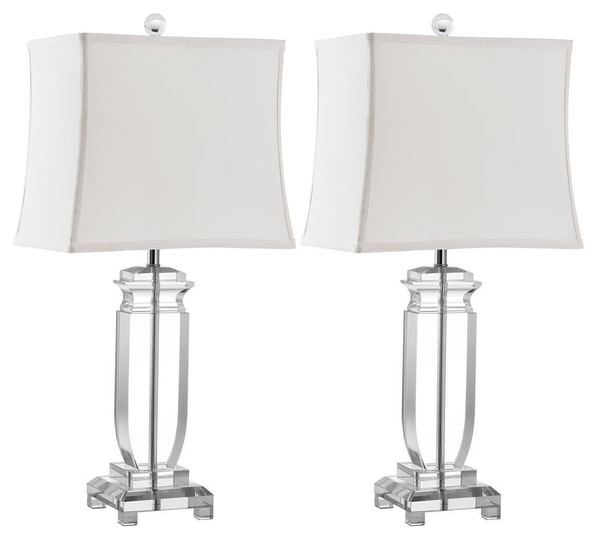 Harp Shaped Crystal Table Lamp (Set of 2), , large