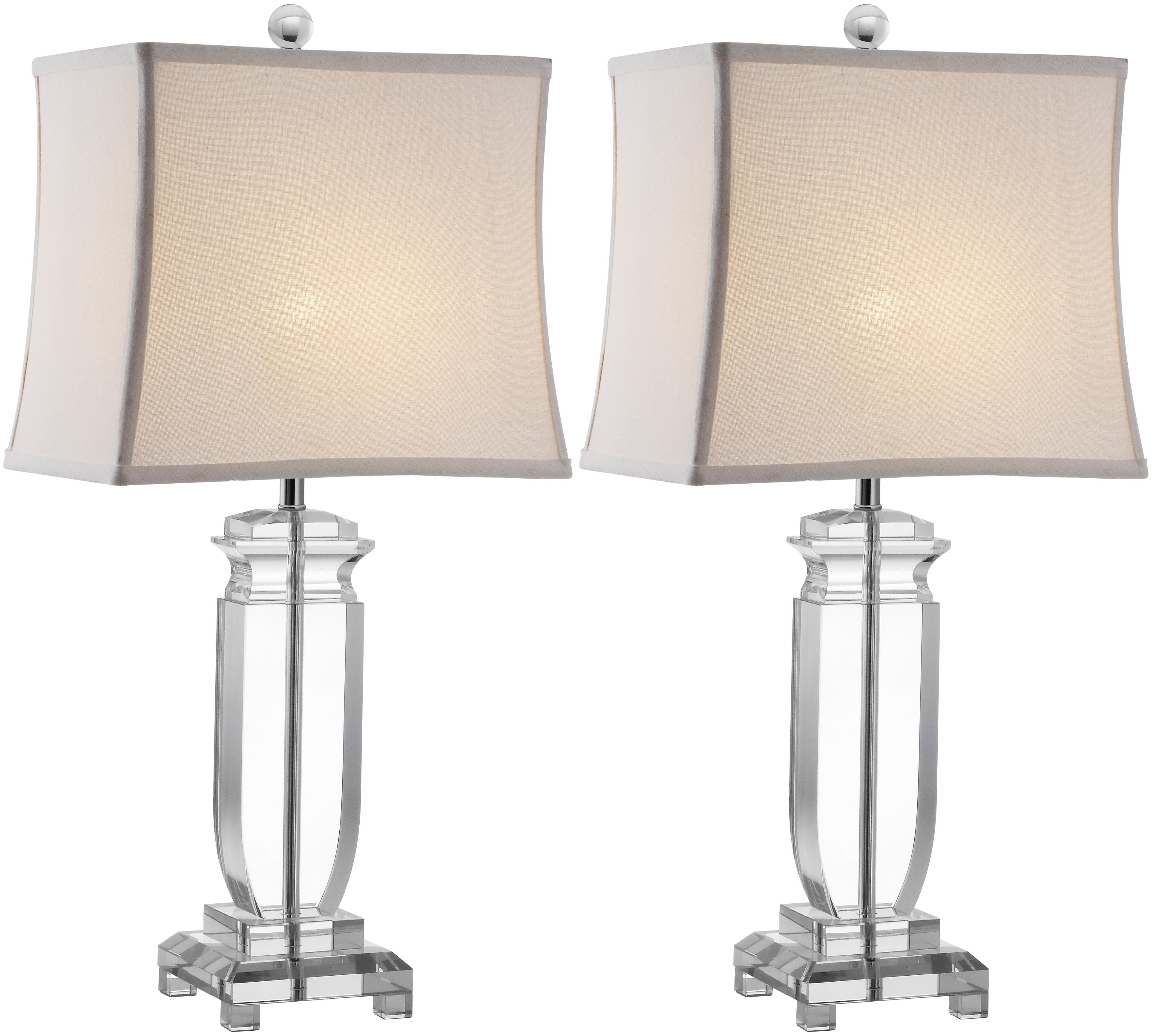 Harp Shaped Crystal Table Lamp (Set of 2), , large
