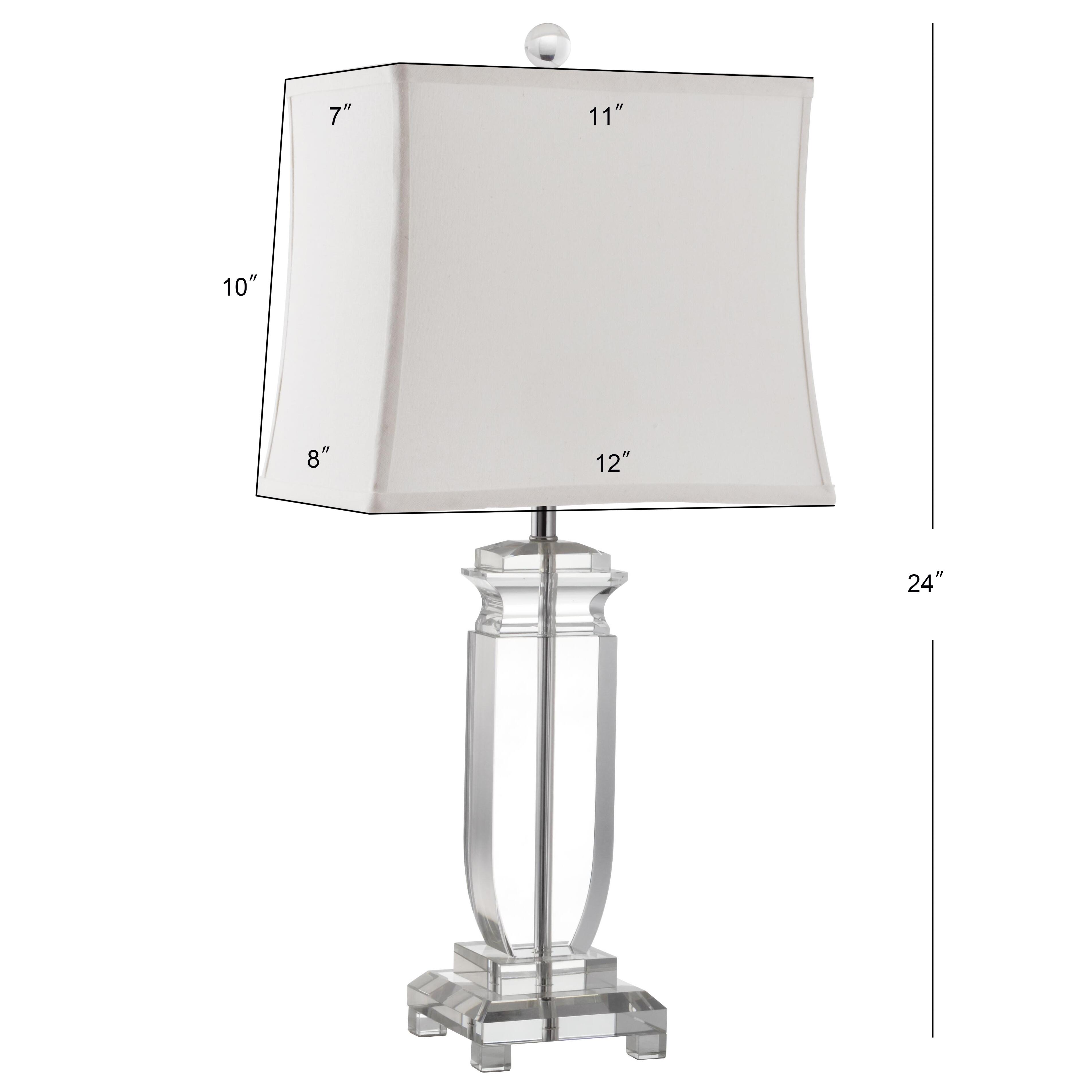 Harp Shaped Crystal Table Lamp (Set of 2), , large