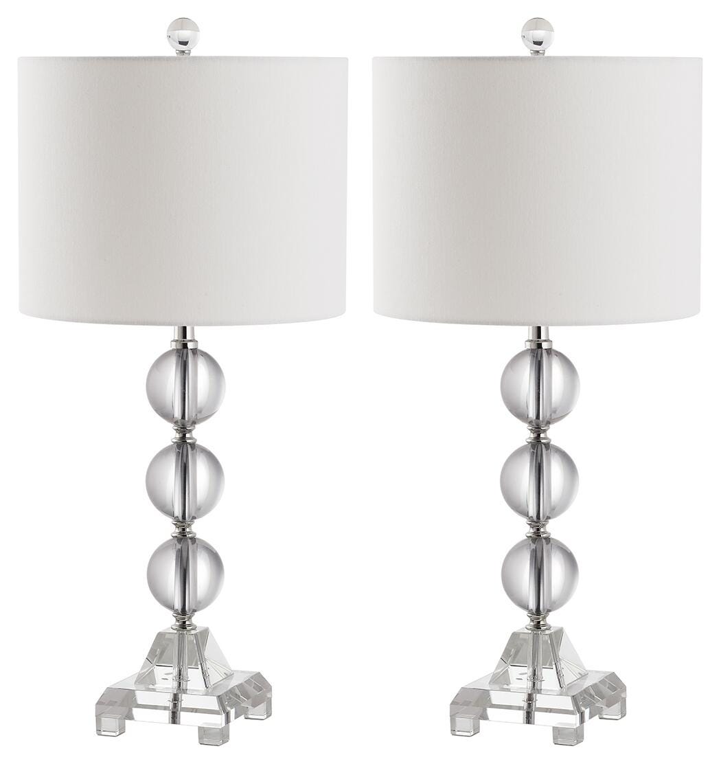 Three Orb Crystal Table Lamp (Set of 2), , large