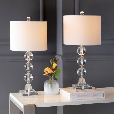 Three Orb Crystal Table Lamp (Set of 2), , large