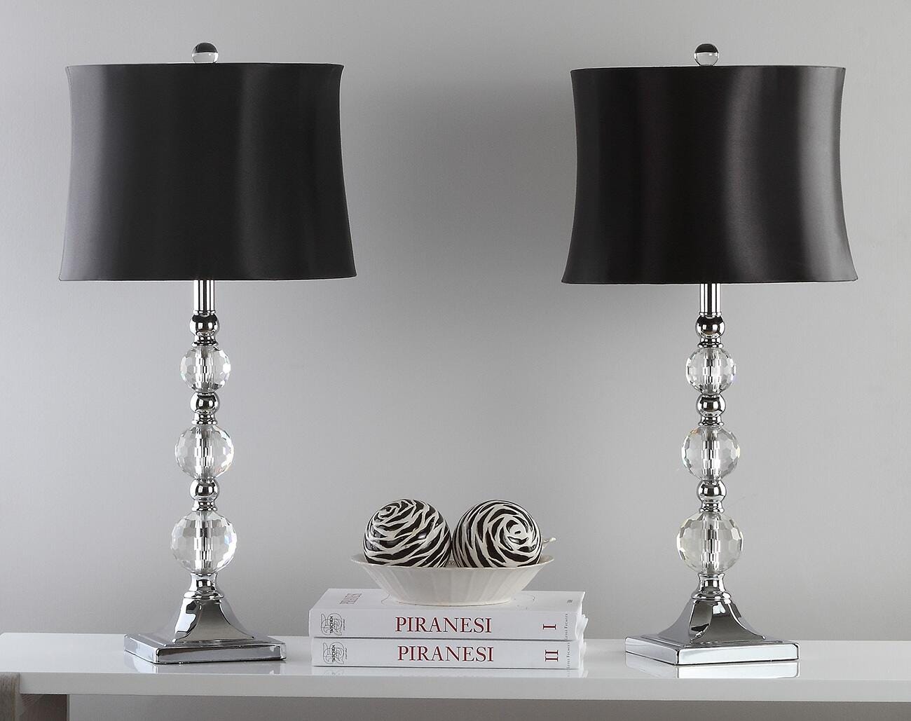 Stacked Crystal Ball Table Lamp (Set of 2), , rollover