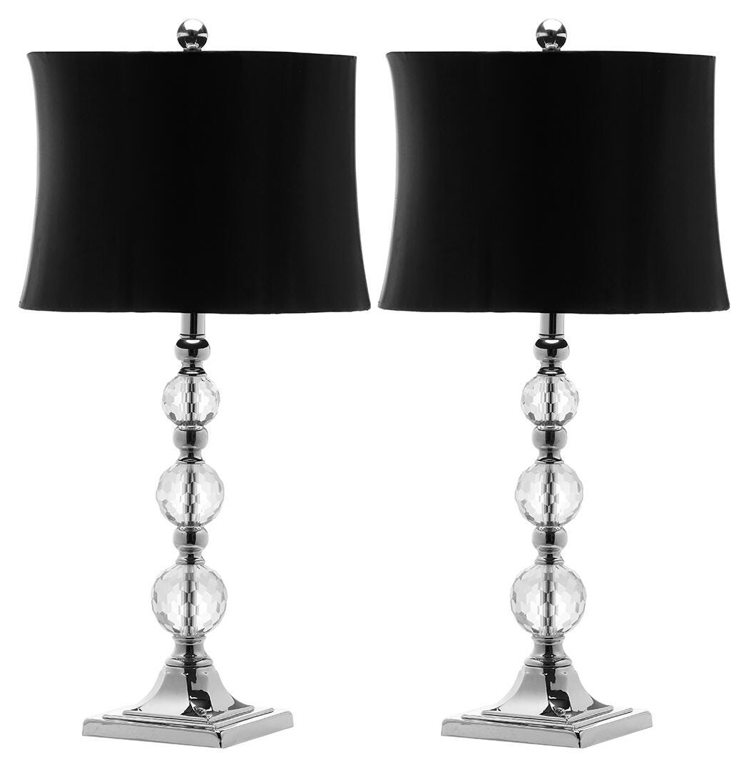 Stacked Crystal Ball Table Lamp (Set of 2), , large