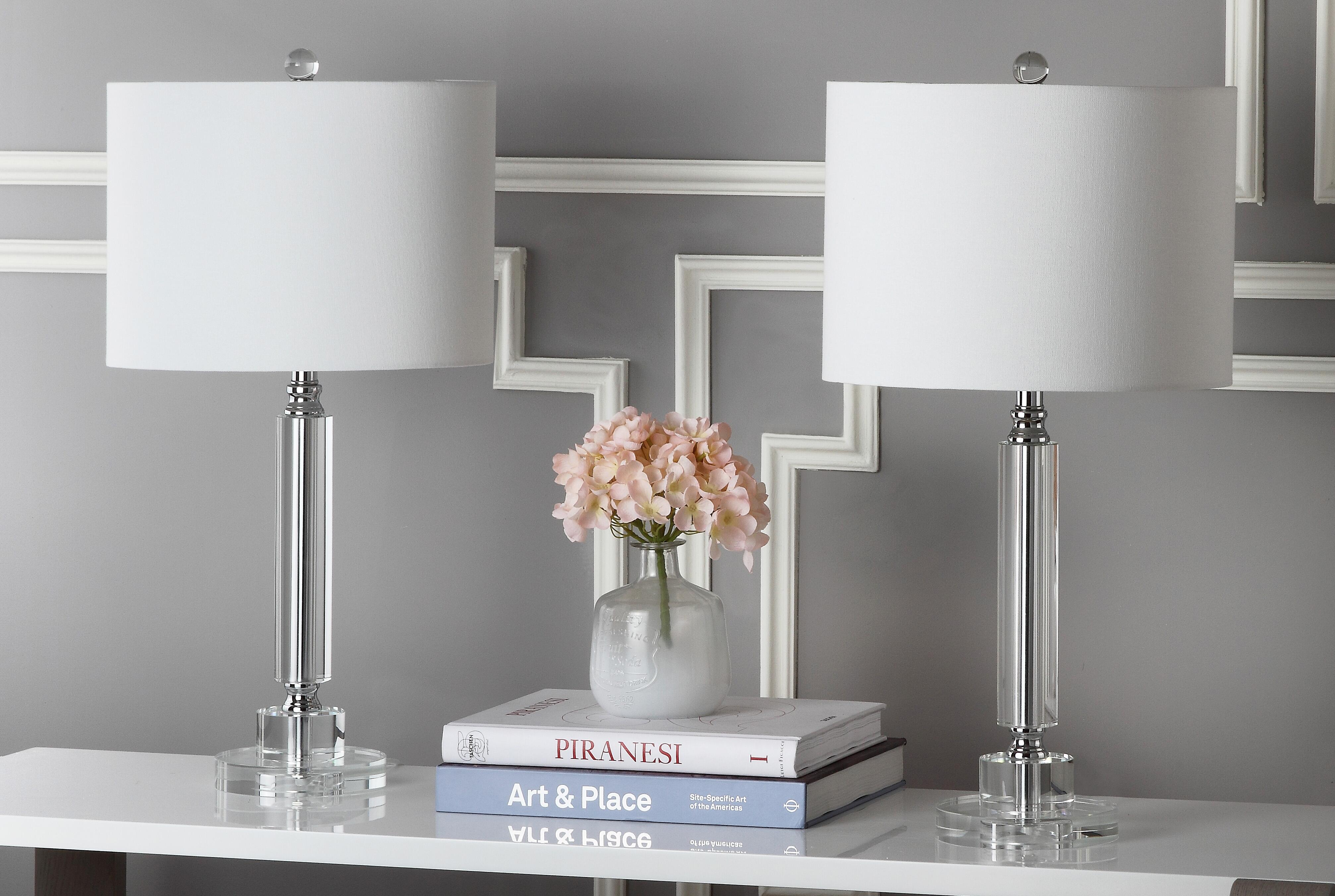 Crystal Column Table Lamp (Set of 2), , rollover