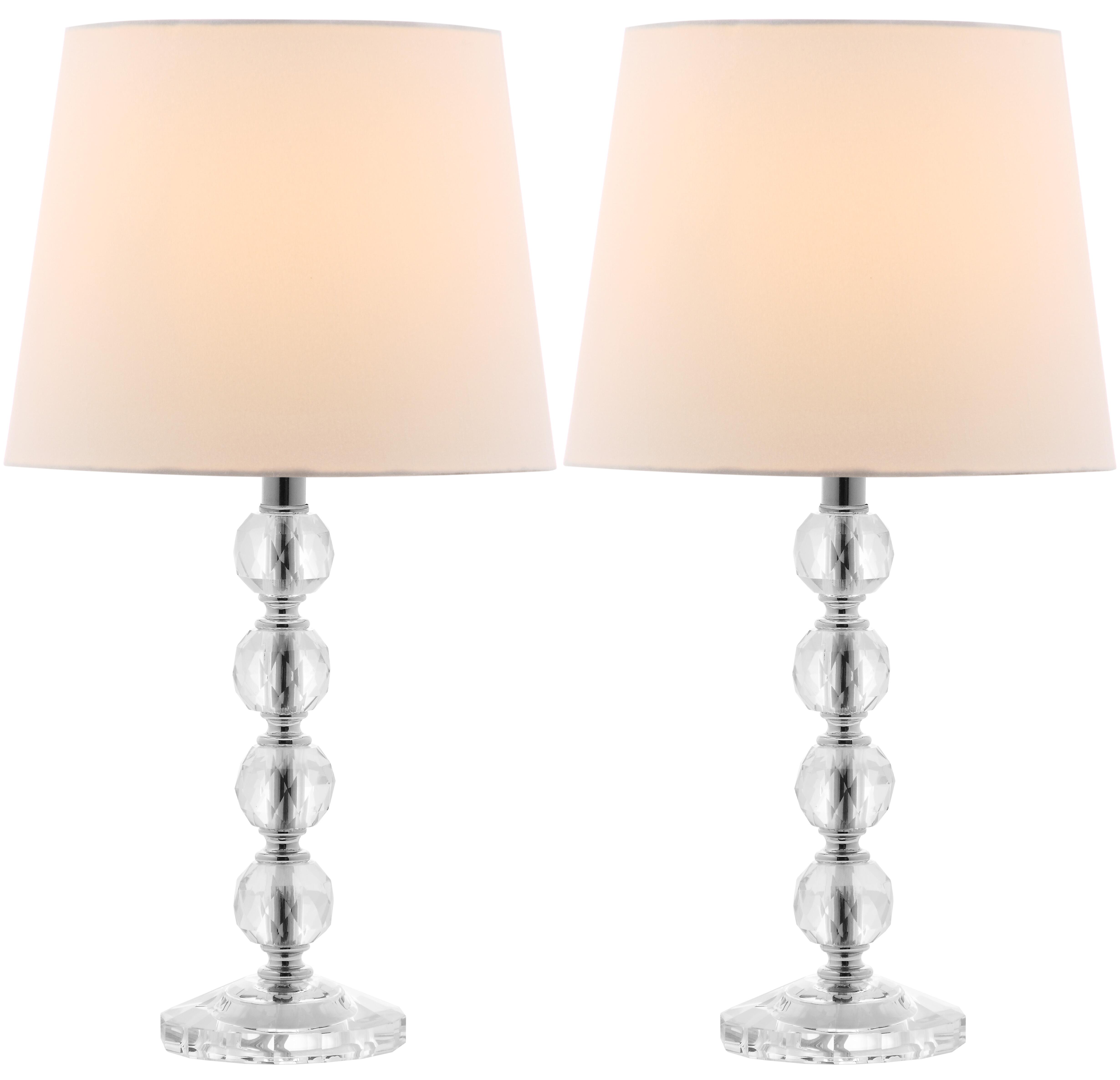 Stacked Crystal Ball Lamp (Set of 2), White, large