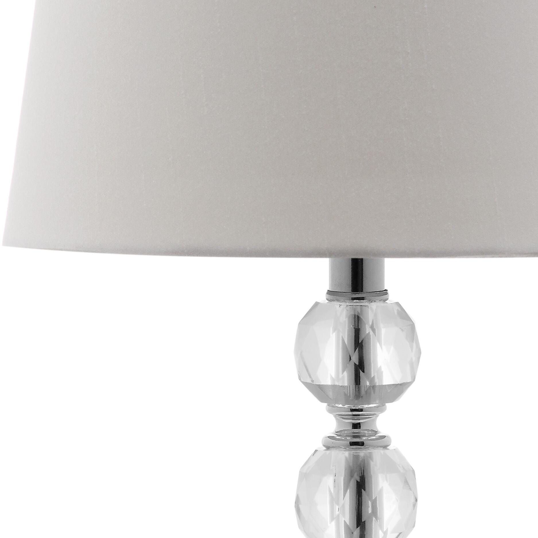 Stacked Crystal Ball Lamp (Set of 2), White, large