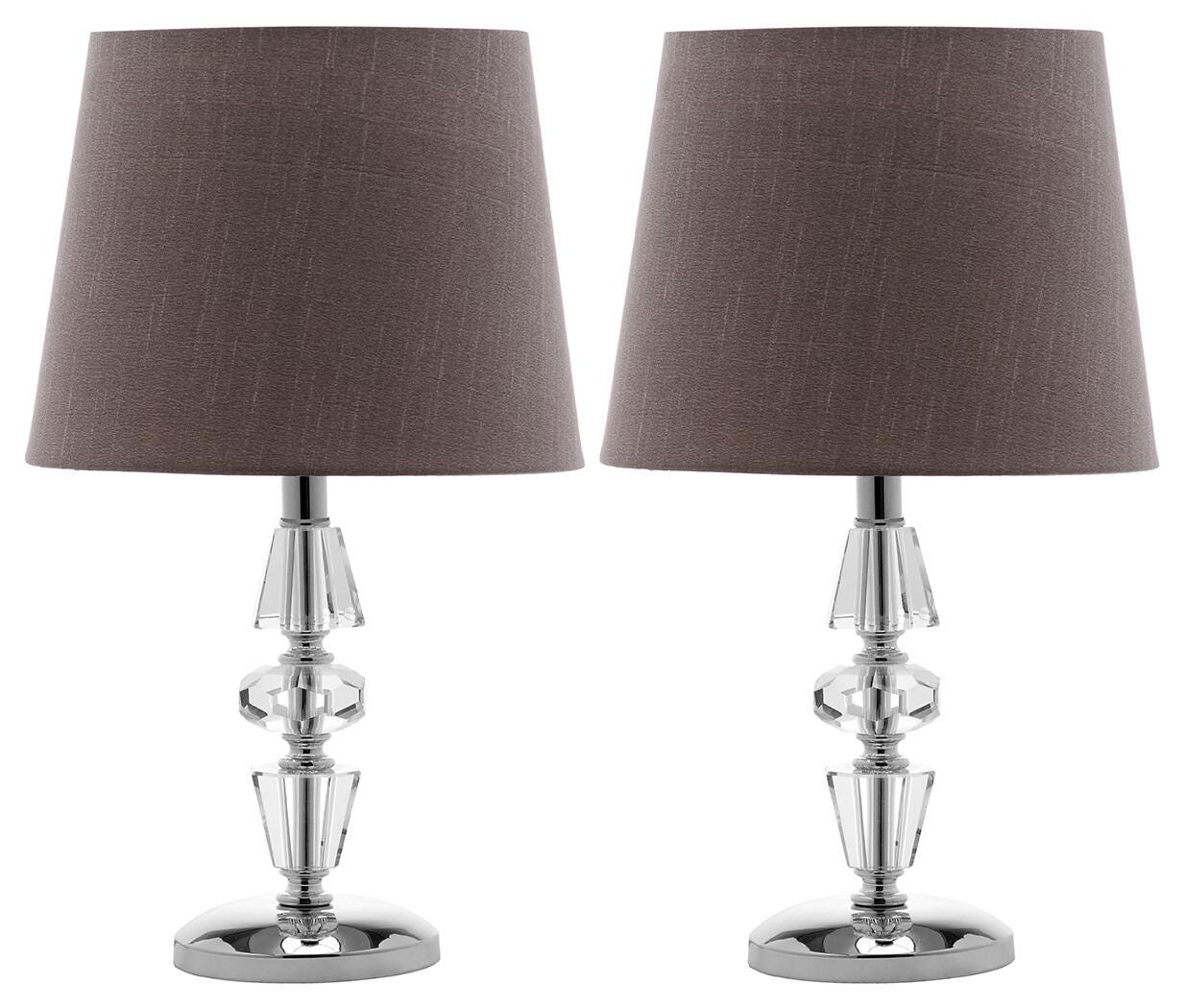 Tiered Crystal Lamp (Set of 2), Gray, large
