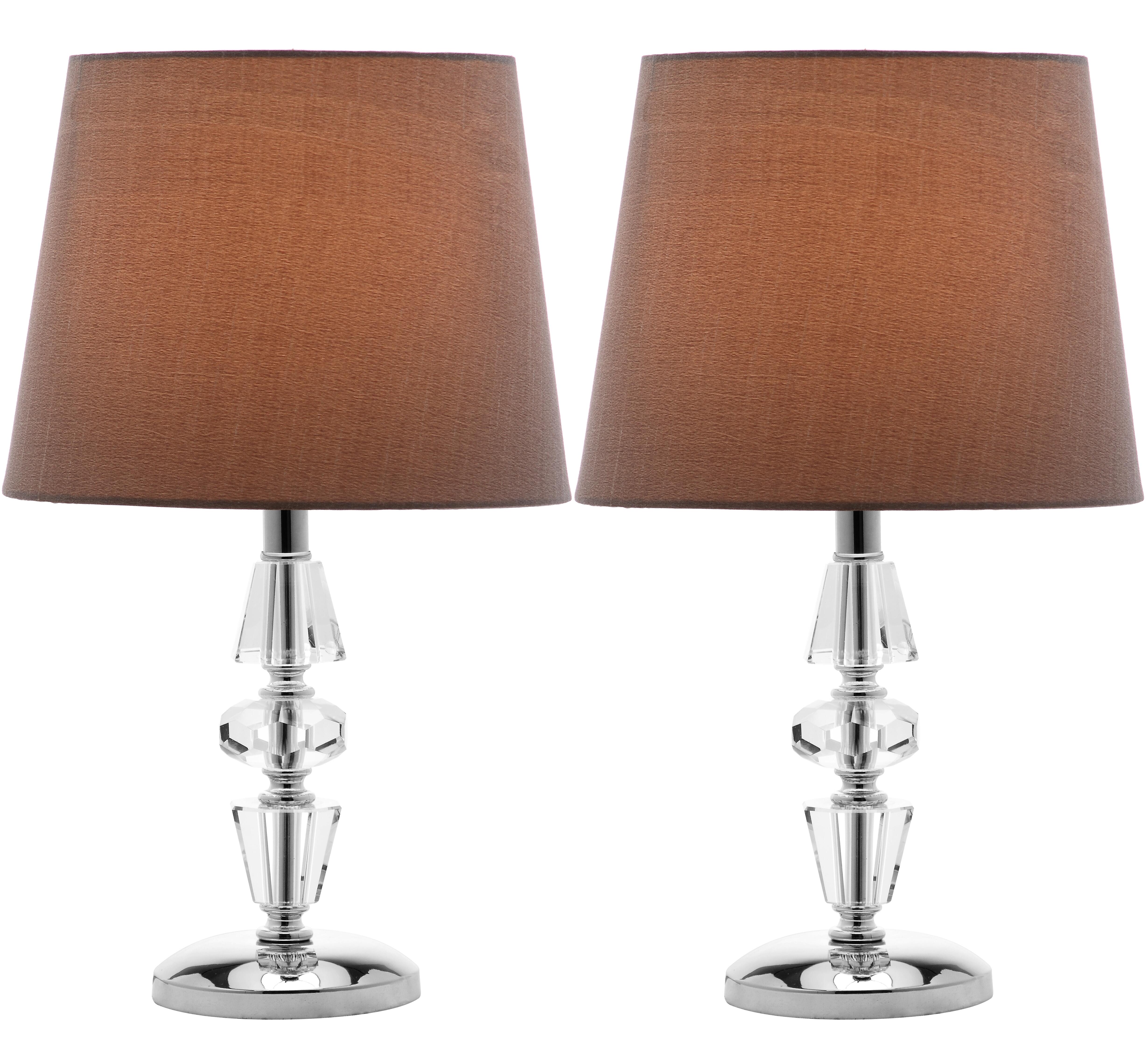 Tiered Crystal Lamp (Set of 2), Gray, large