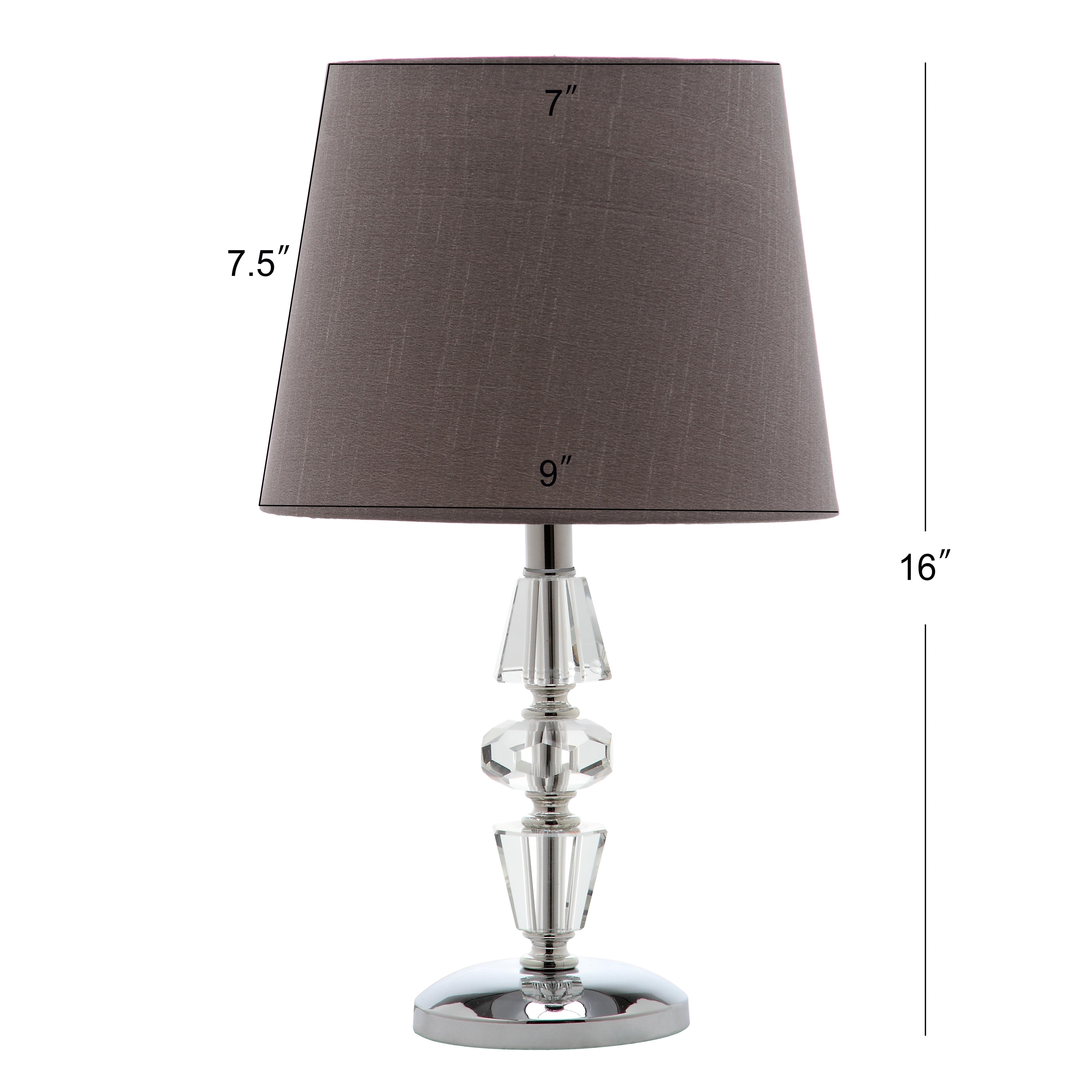 Tiered Crystal Lamp (Set of 2), Gray, large