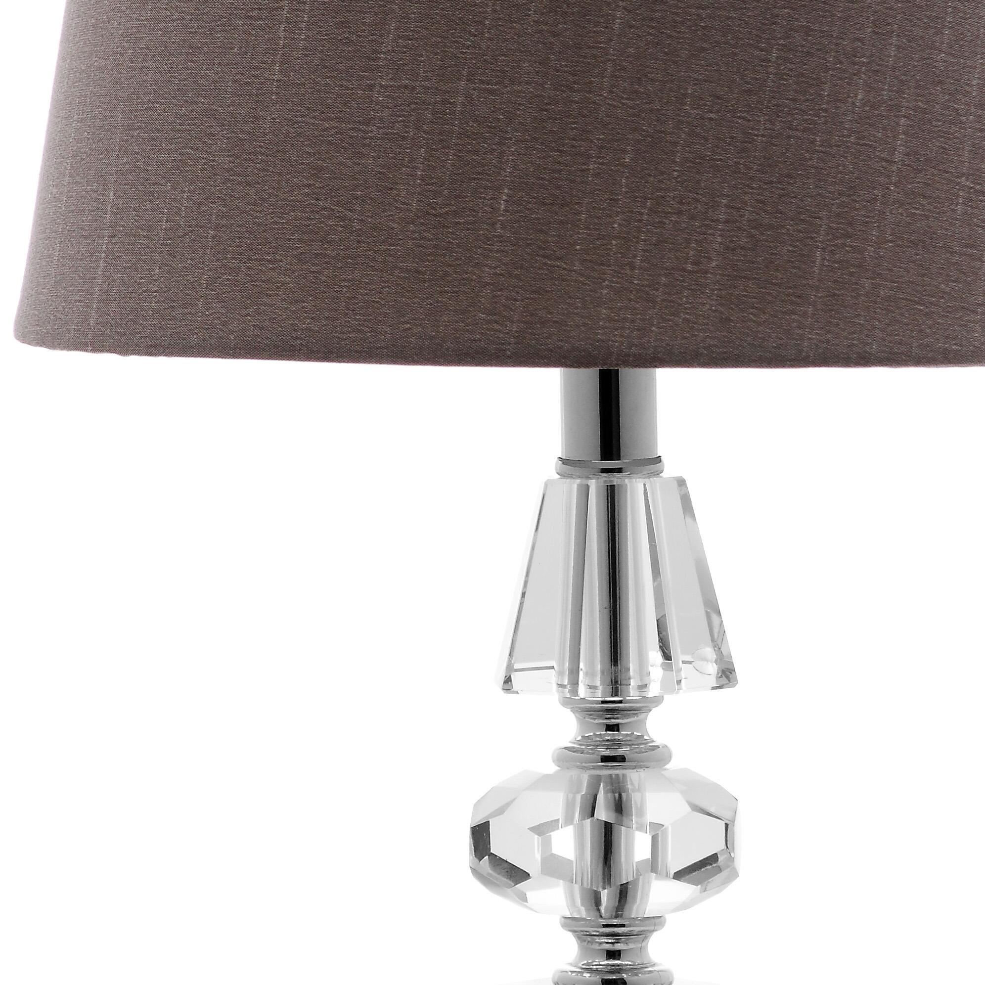 Tiered Crystal Lamp (Set of 2), Gray, large