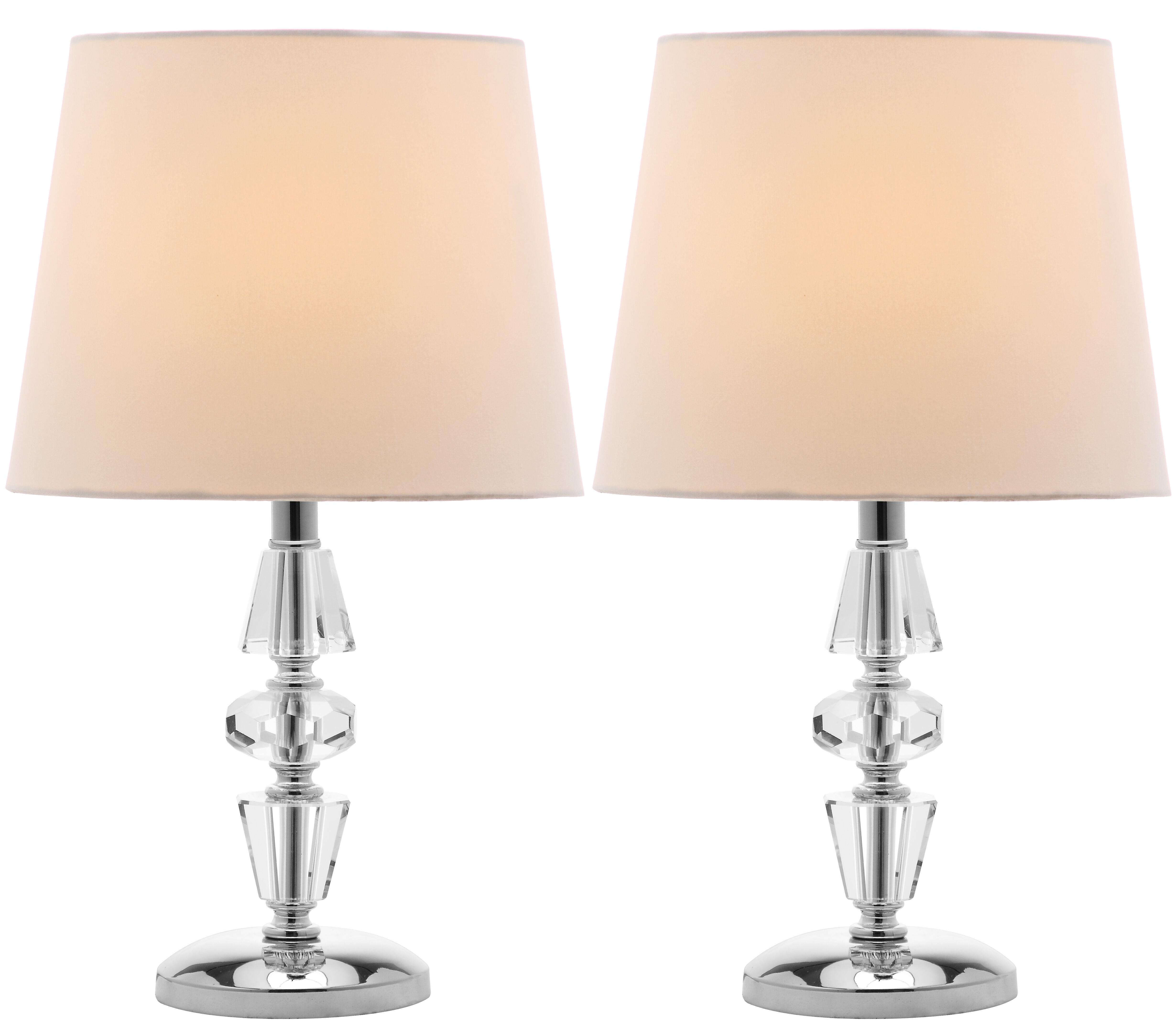 Tiered Crystal Lamp (Set of 2), White, large