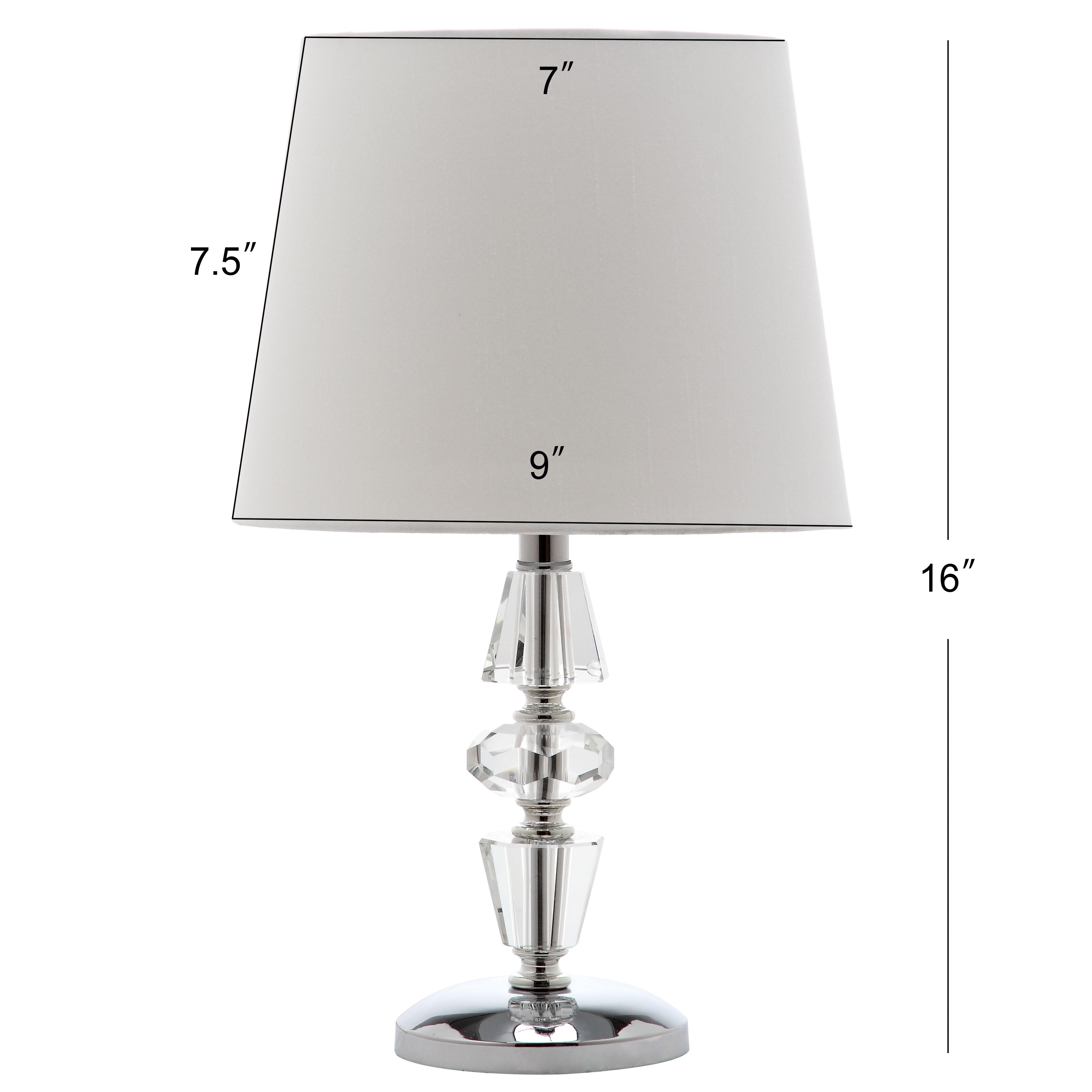 Tiered Crystal Lamp (Set of 2), White, large