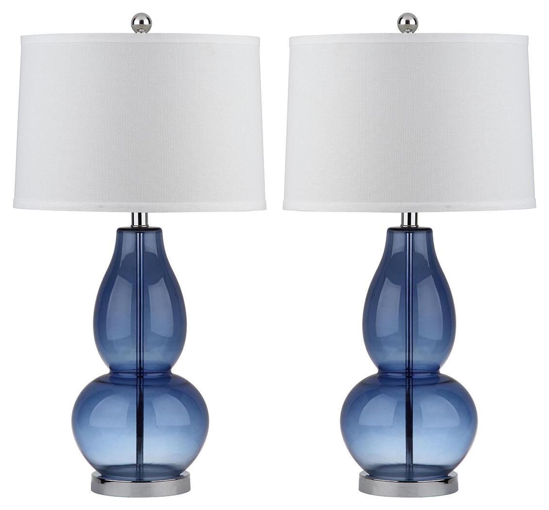Double Gourd Lamp (Set of 2), Transparent Blue, large
