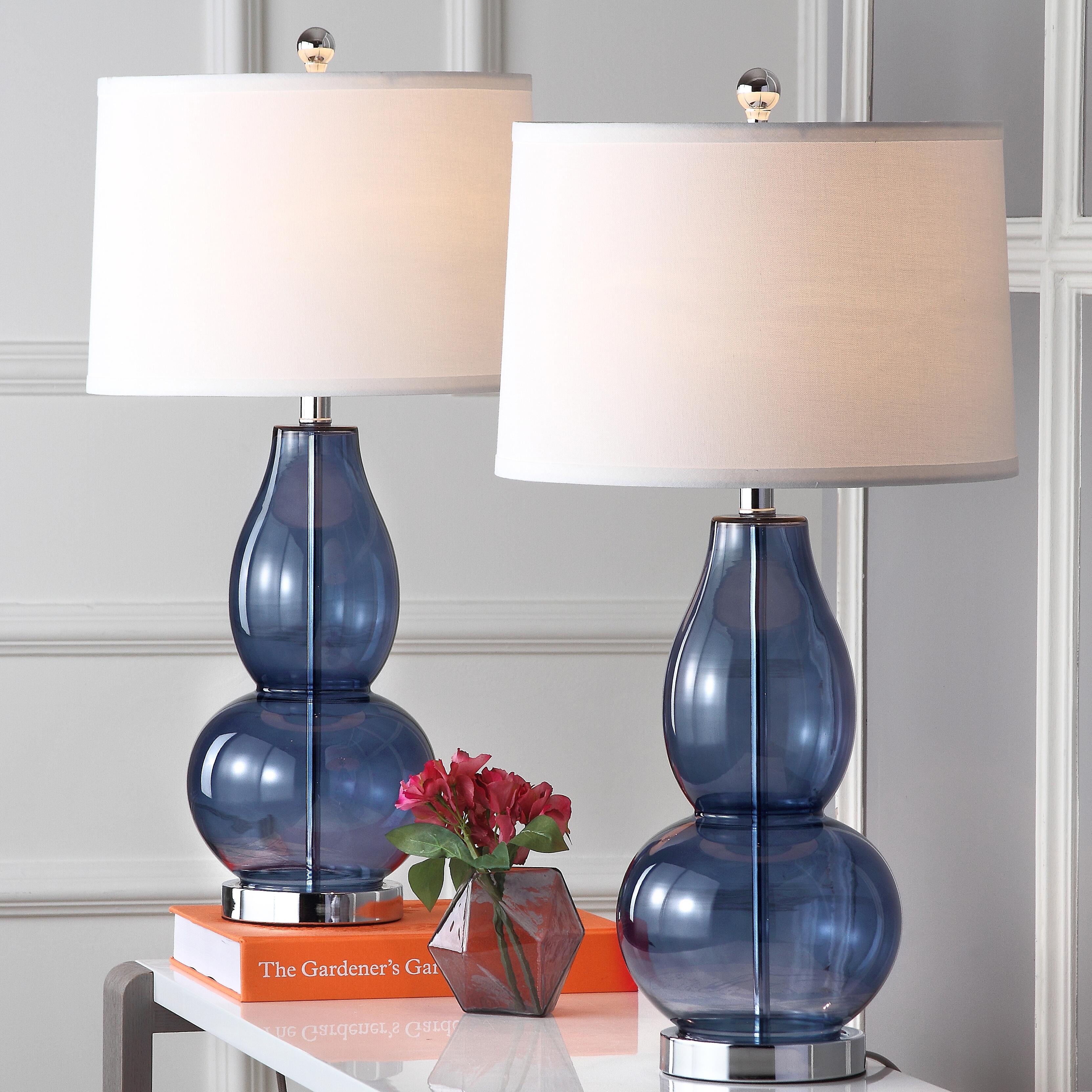 Double Gourd Lamp (Set of 2), Transparent Blue, large