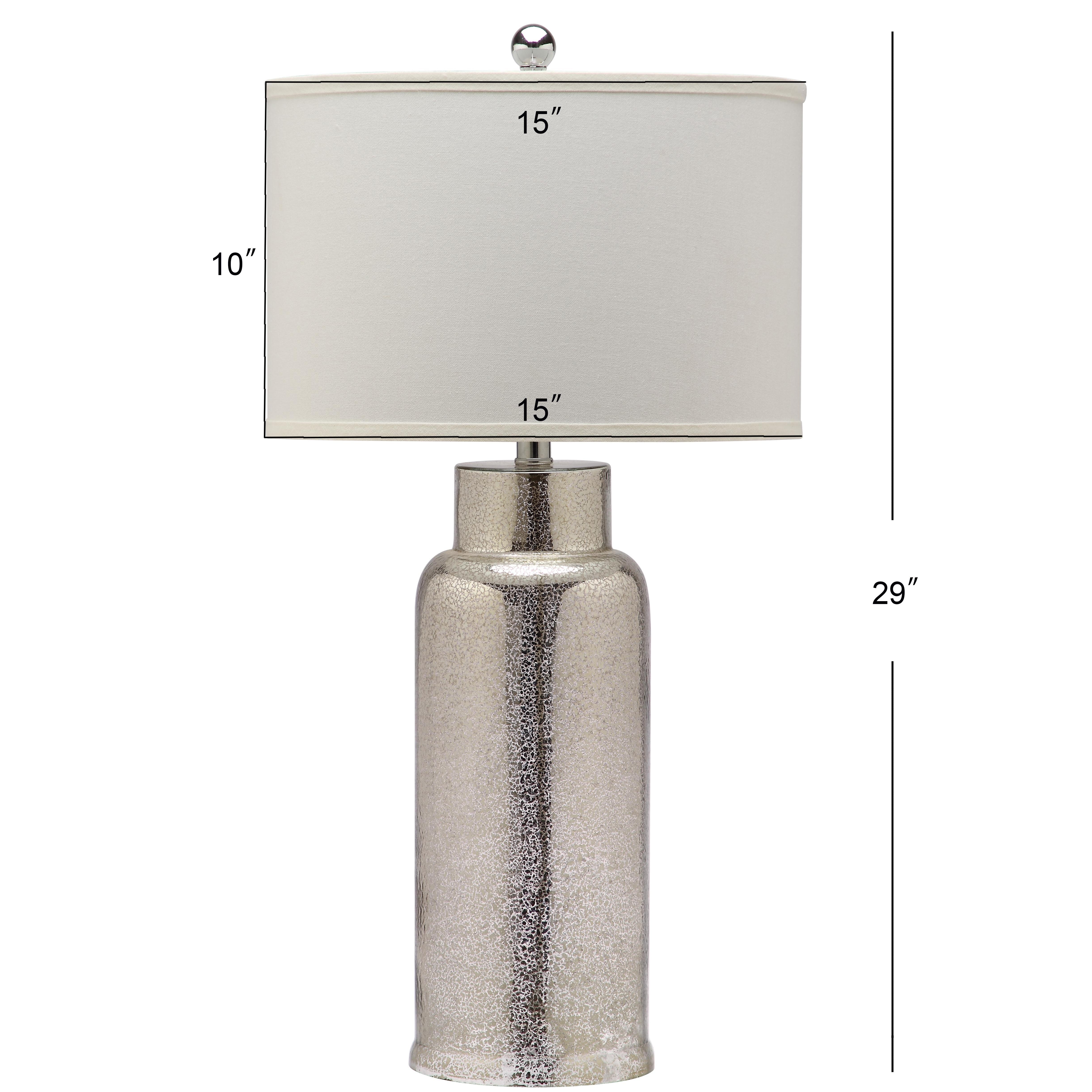 Cylinder Bottle Glass Table Lamp (Set of 2), Smoke, large