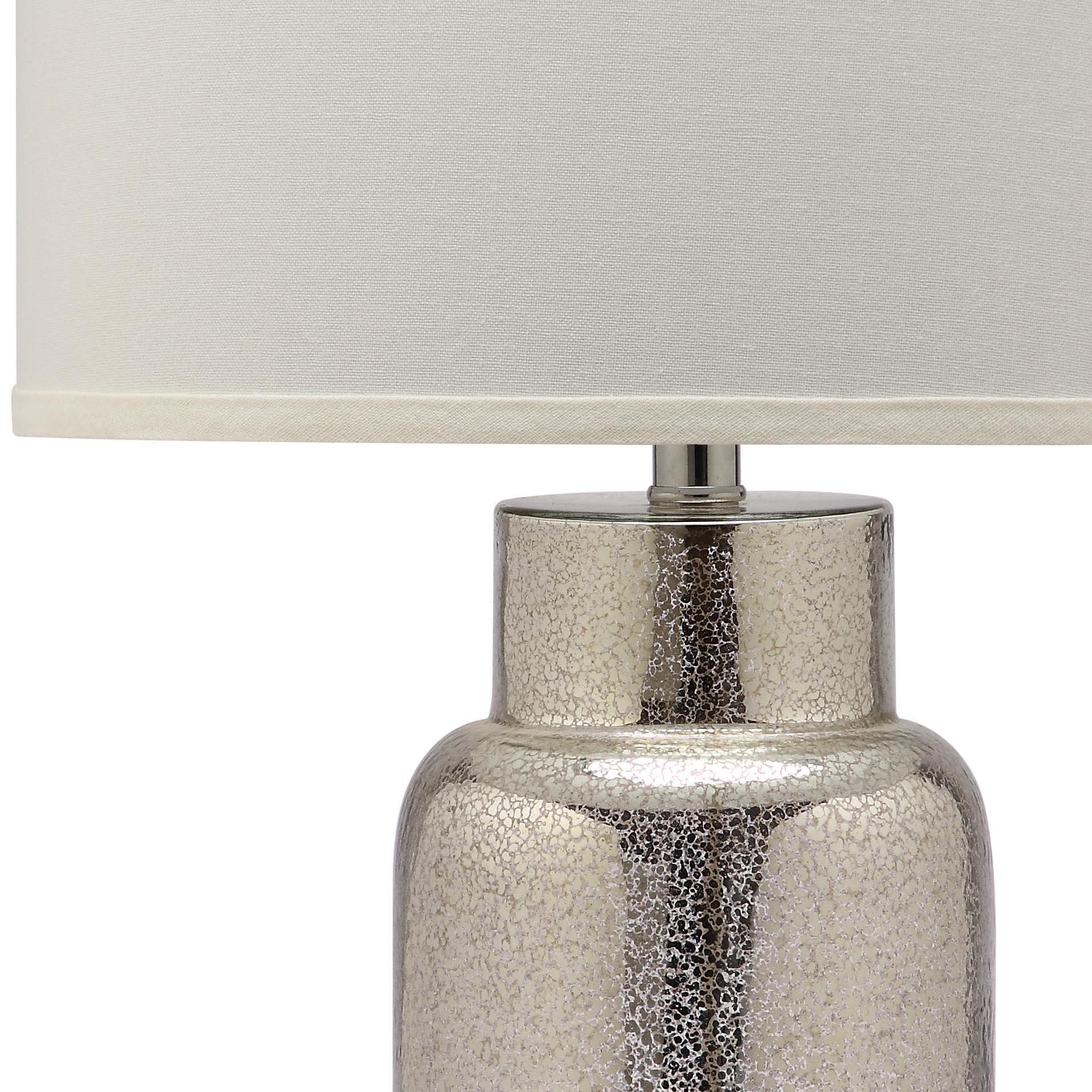 Cylinder Bottle Glass Table Lamp (Set of 2), Smoke, large