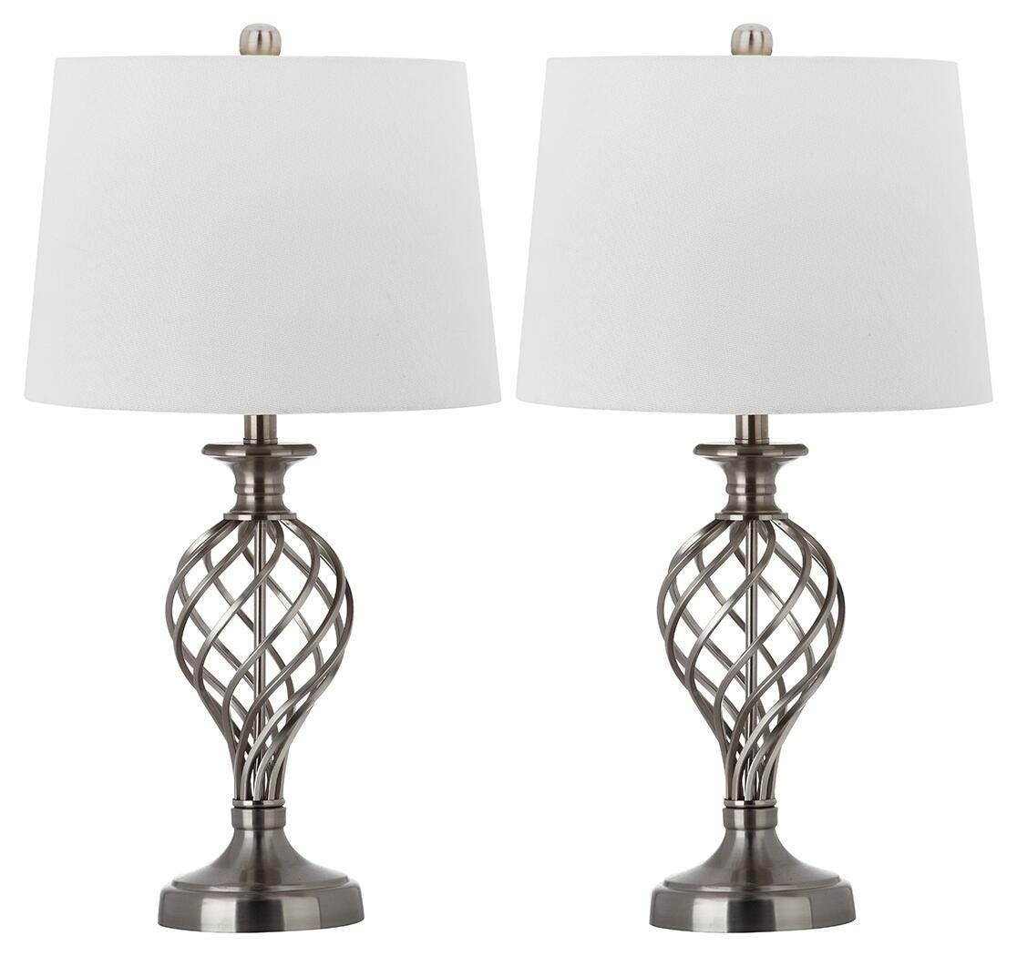 Urn Shaped Lattice Table Lamp (Set of 2), , large