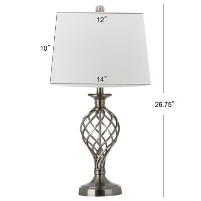 Urn Shaped Lattice Table Lamp (Set of 2), , large