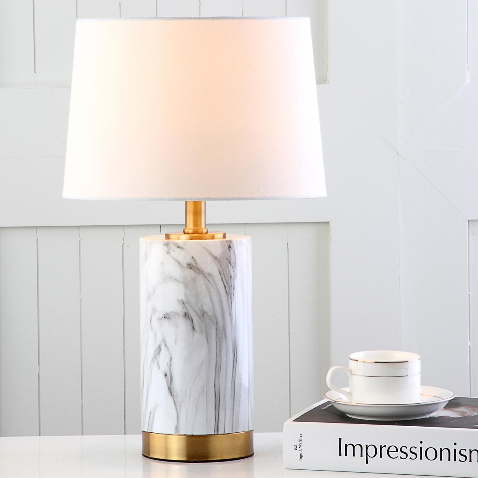 Faux Marble Table Lamp, , large