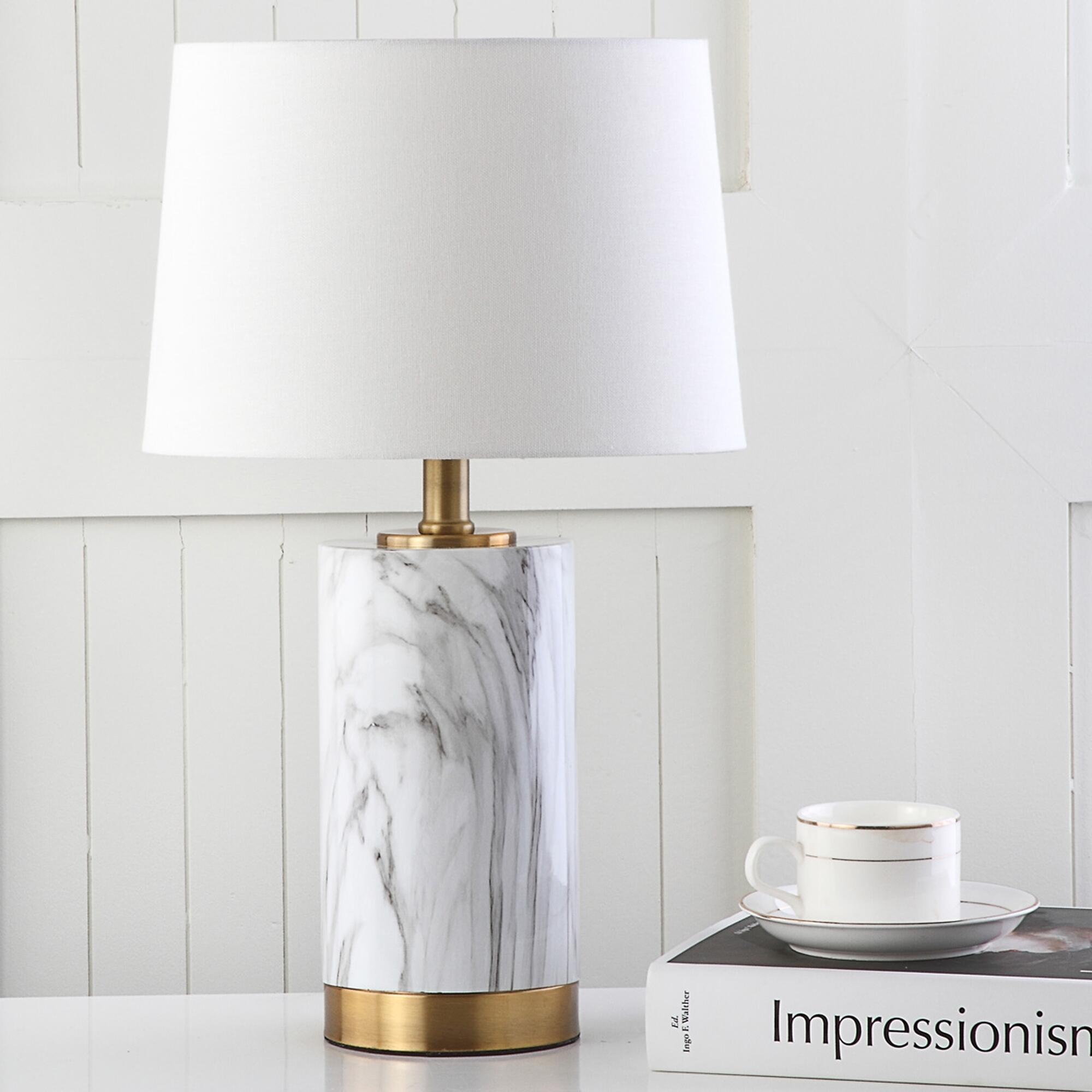 Faux Marble Table Lamp, , large