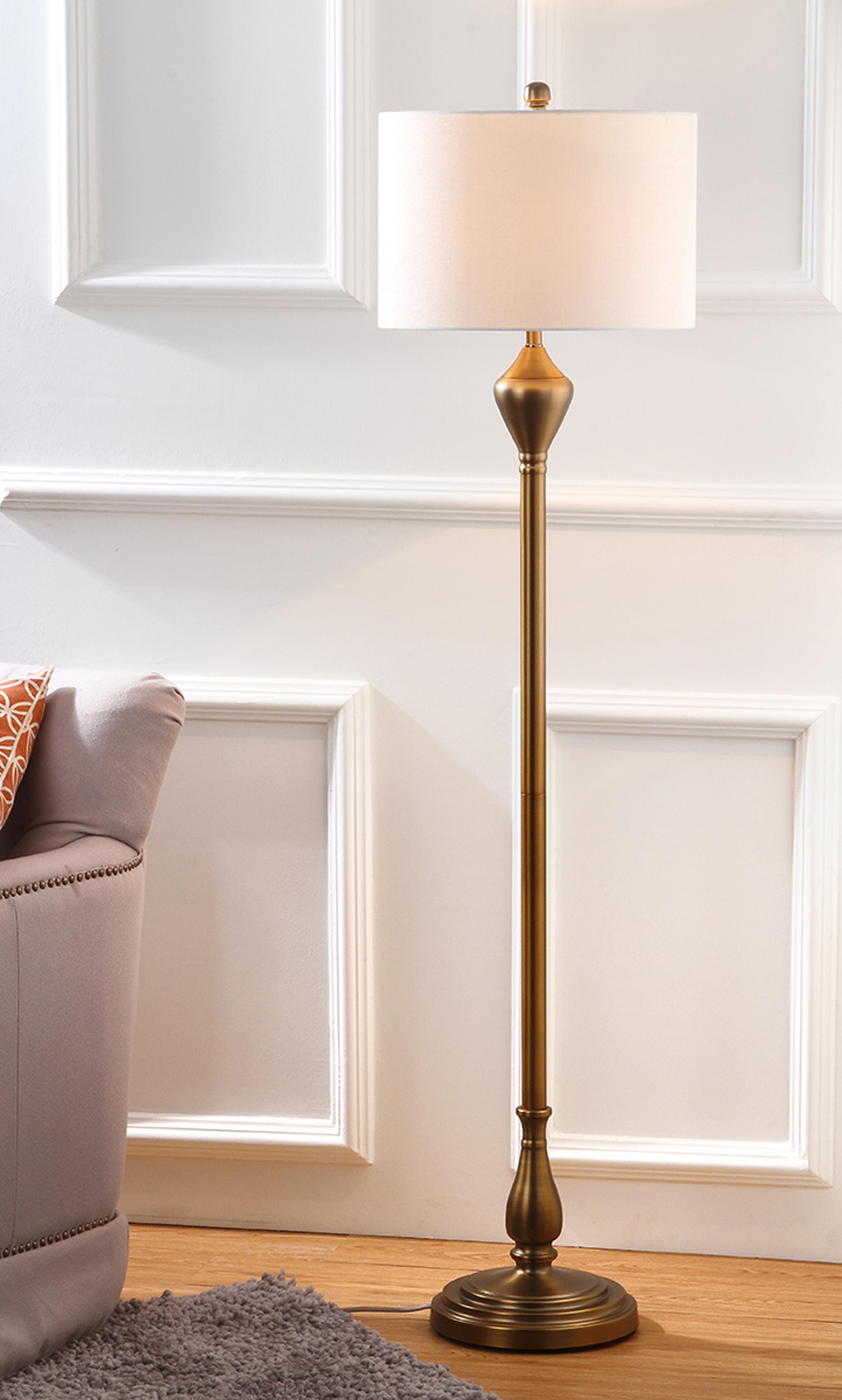 Gold Finish 60.5" Floor Lamp, , large