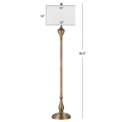 Gold Finish 60.5" Floor Lamp, , large