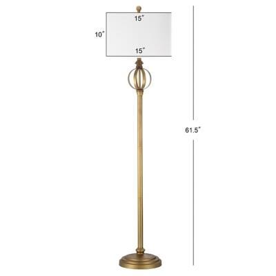 Gold Finish Sphere 61.5" Floor Lamp, , large