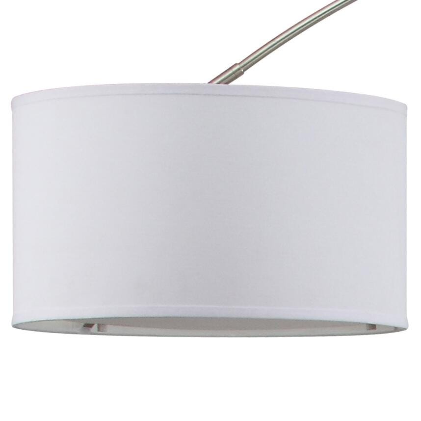 Nickel Finish Arc 84" Floor Lamp, , large