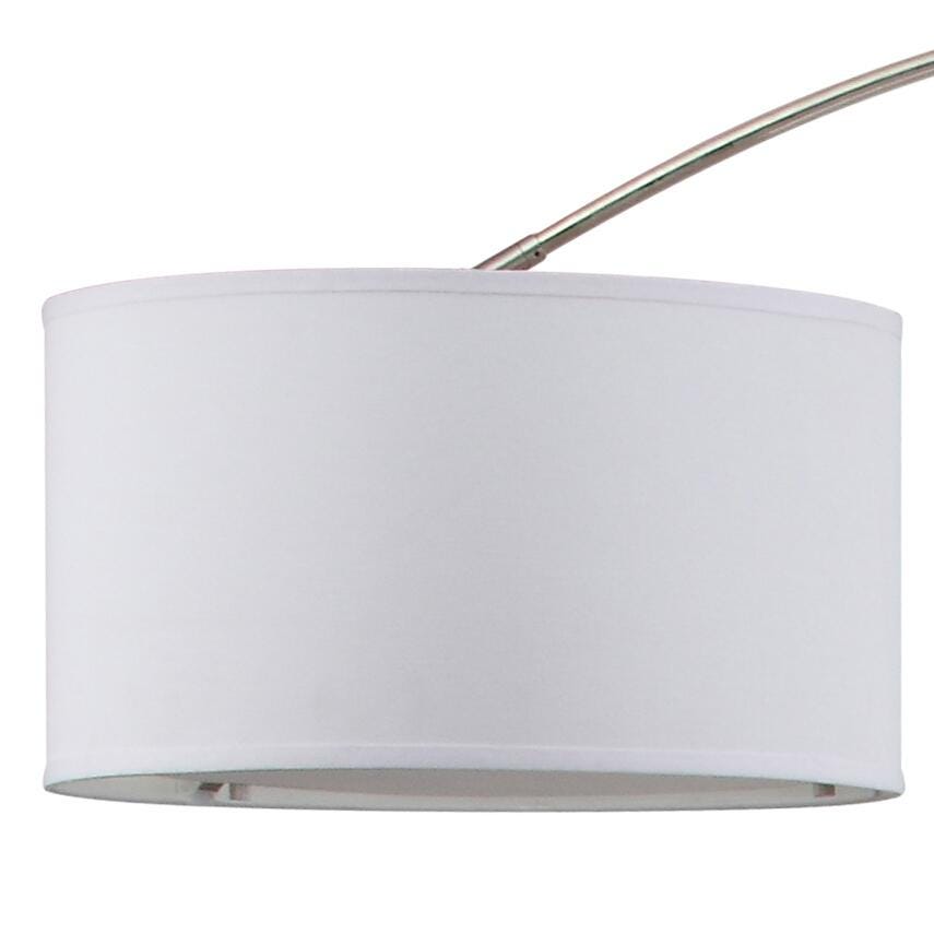 Nickel Finish Arc 84" Floor Lamp, , large