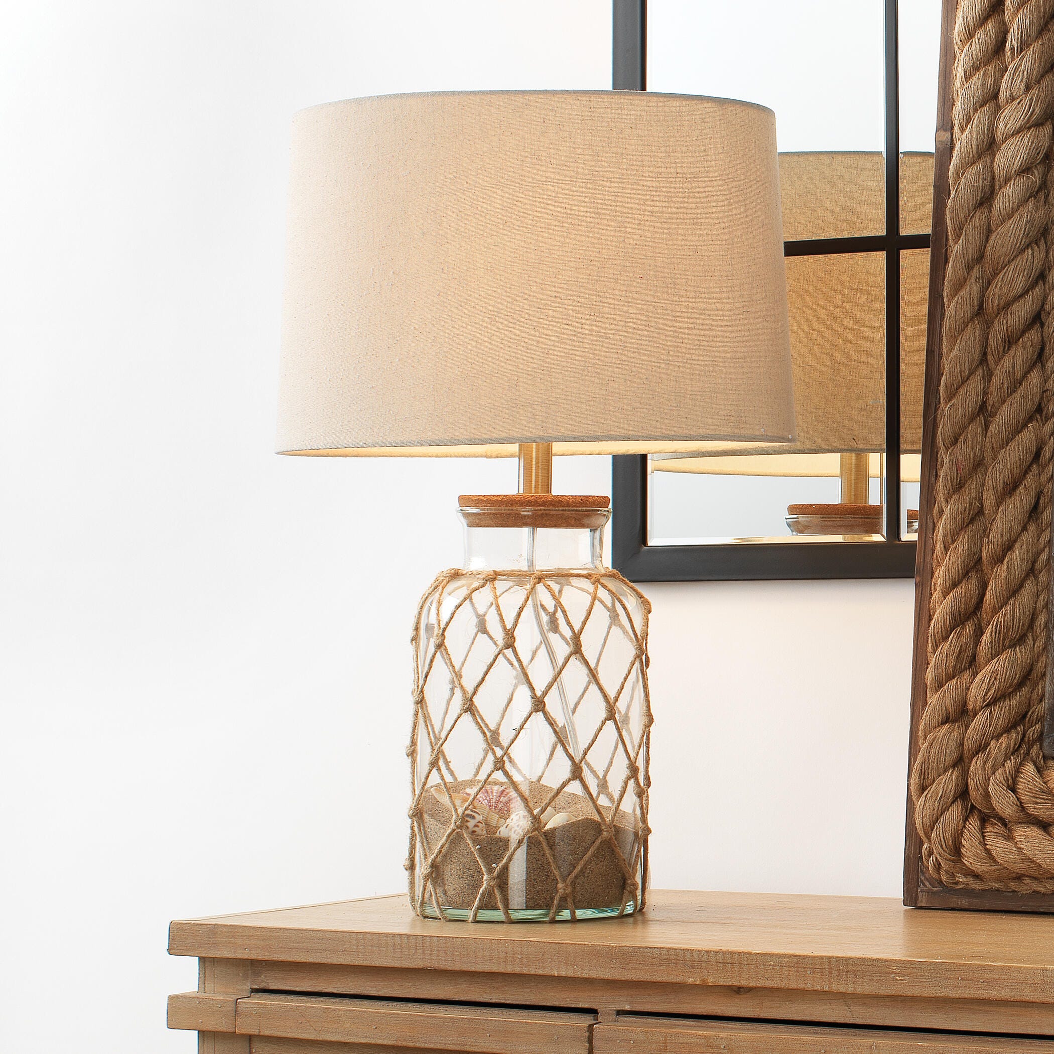 Glass Jar Hugo Table Lamp, , large