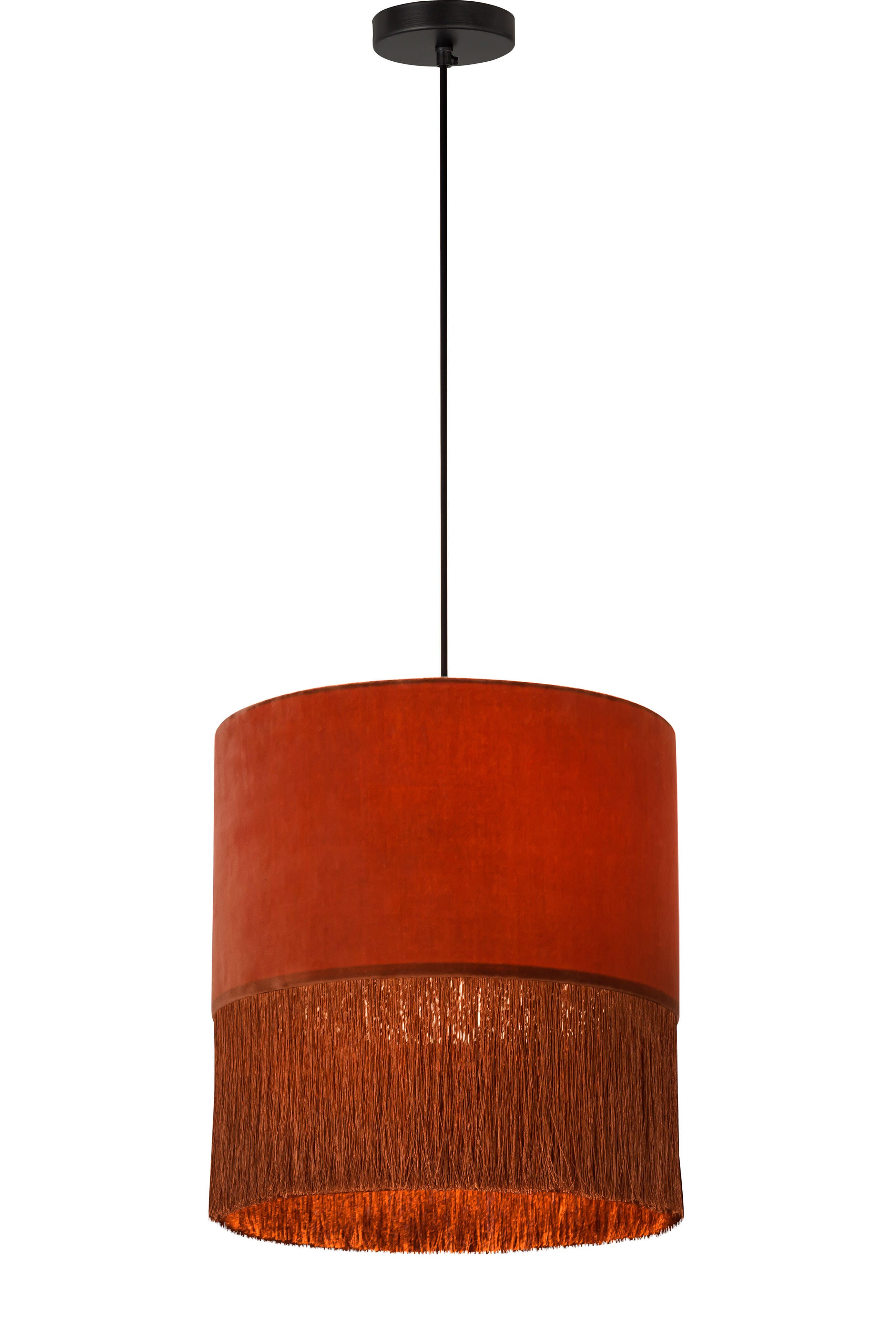 TOV Atolla Brick Tassel Pendant, , large
